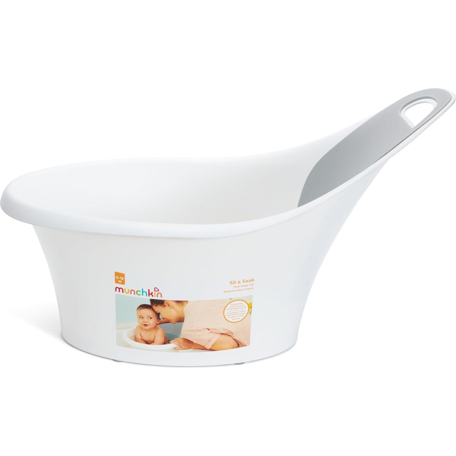 Bañera para Bebés Munchkin Sentarse y Remojar Blanca 63.5x41.3 cm