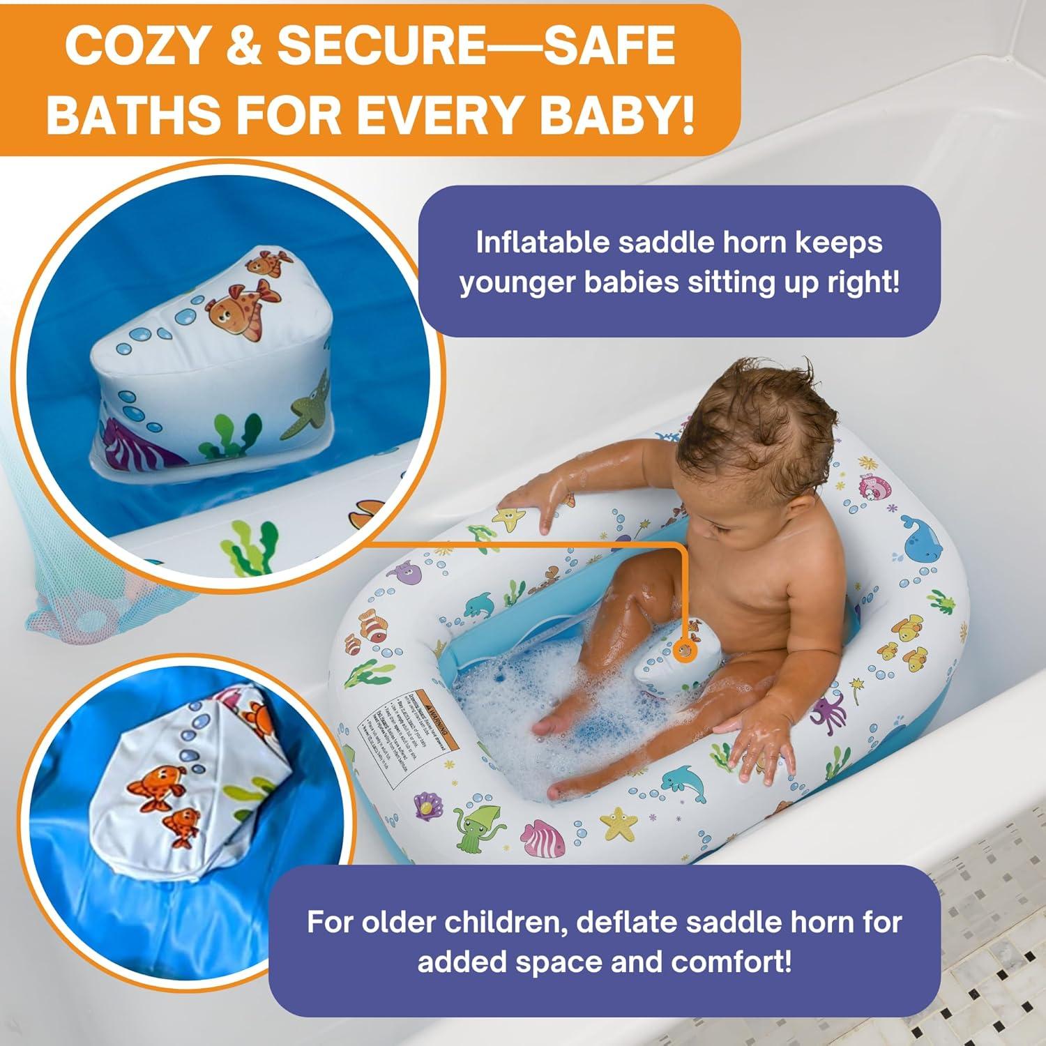 Bañera Inflable para Bebés Ayudante de Mamá - Bajo el Mar