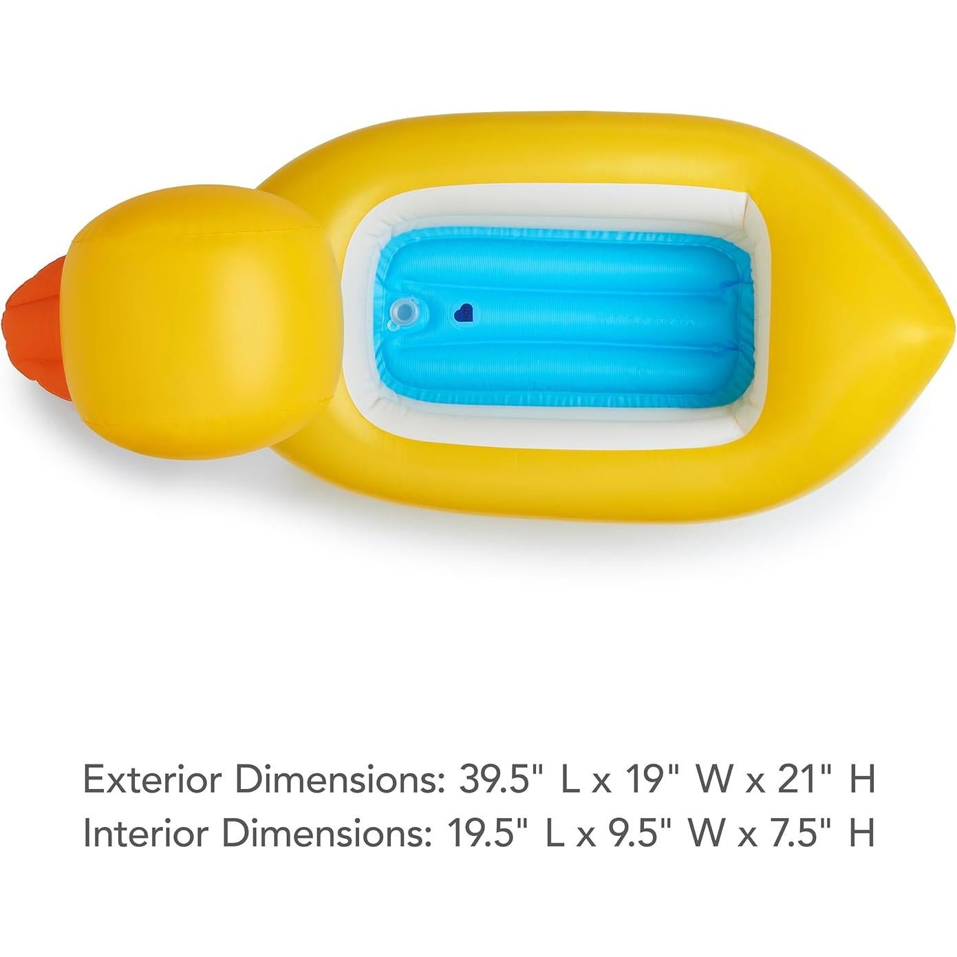 Bañera Inflable Munchkin Patito Amarillo con Alerta de Calor