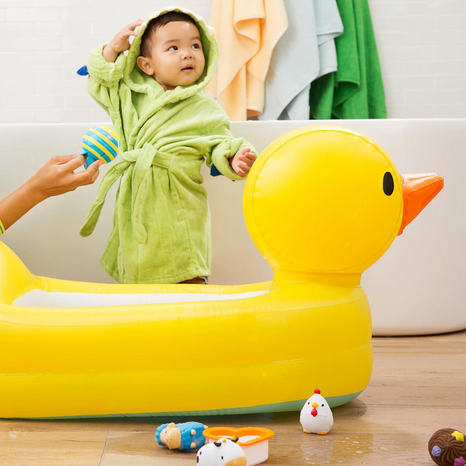 Bañera Inflable Munchkin Patito Amarillo con Alerta de Calor