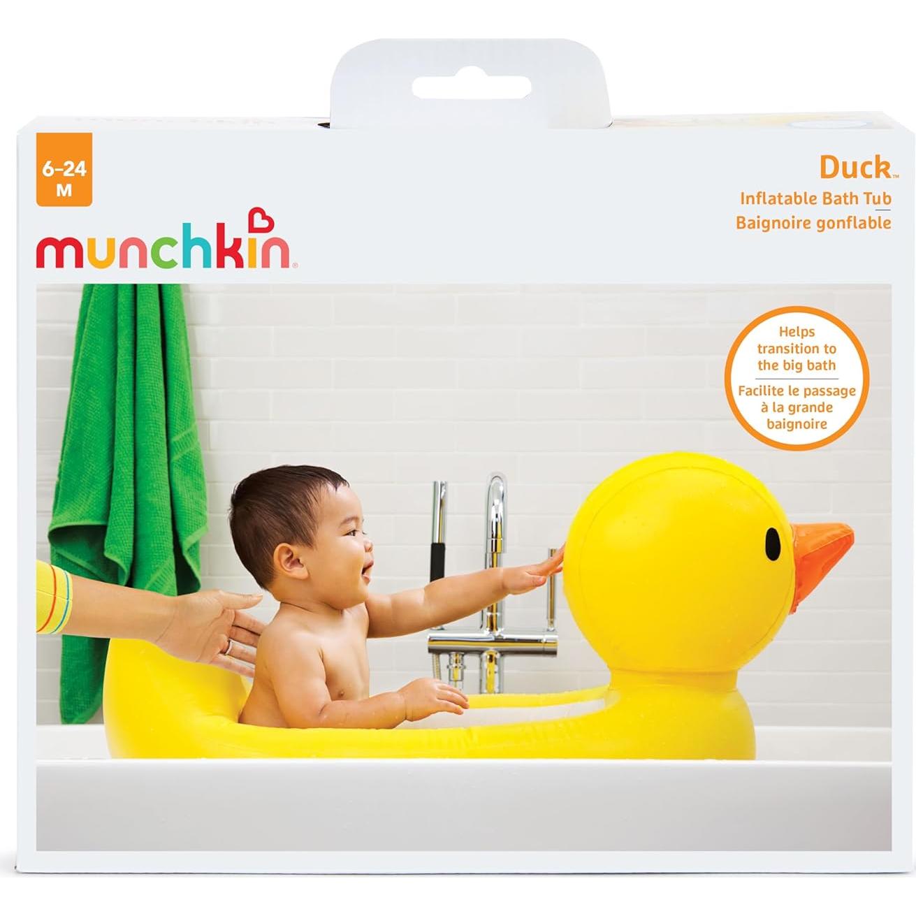 Bañera Inflable Munchkin Patito Amarillo con Alerta de Calor