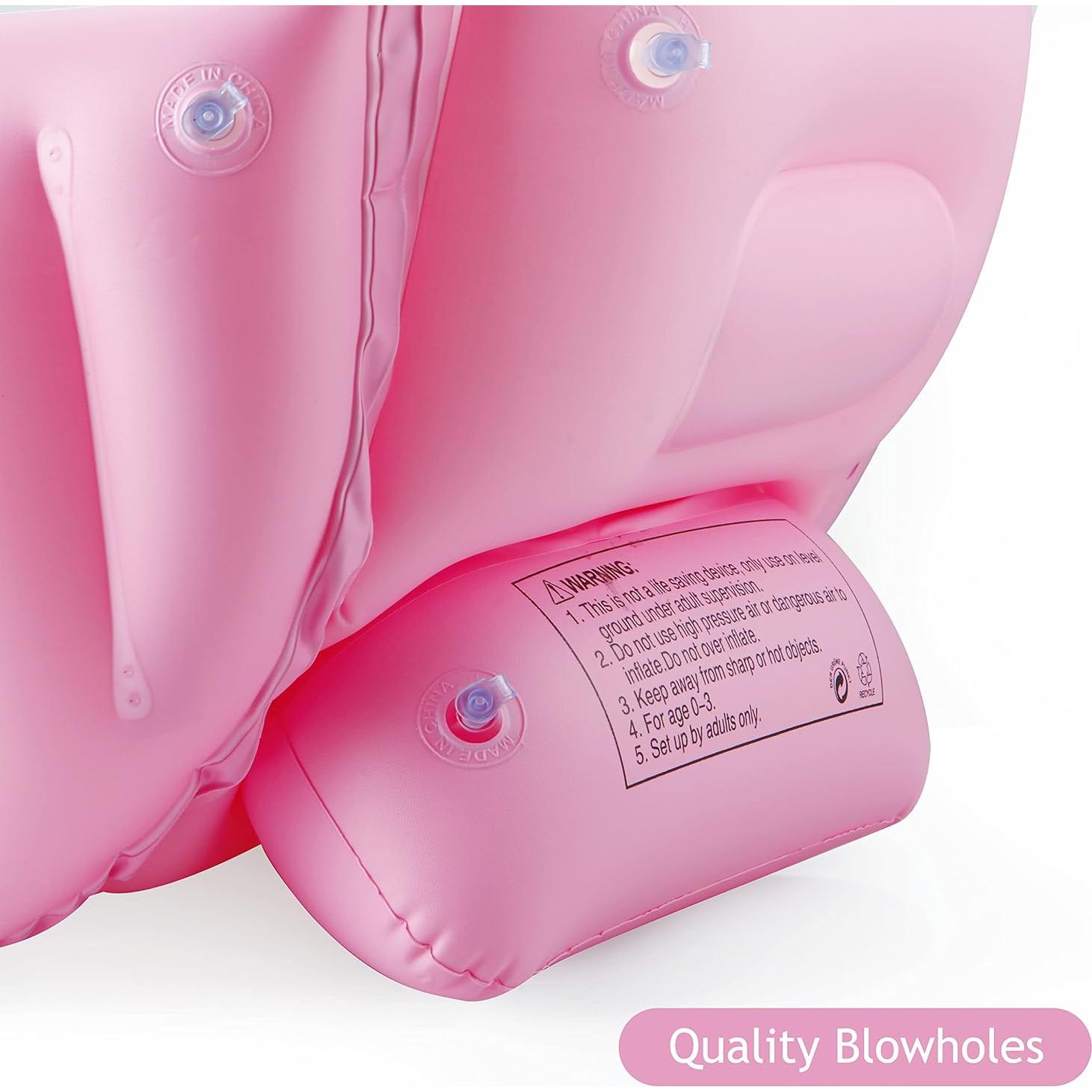 Bañera Inflable Portátil PandaEar para Bebés Rosa