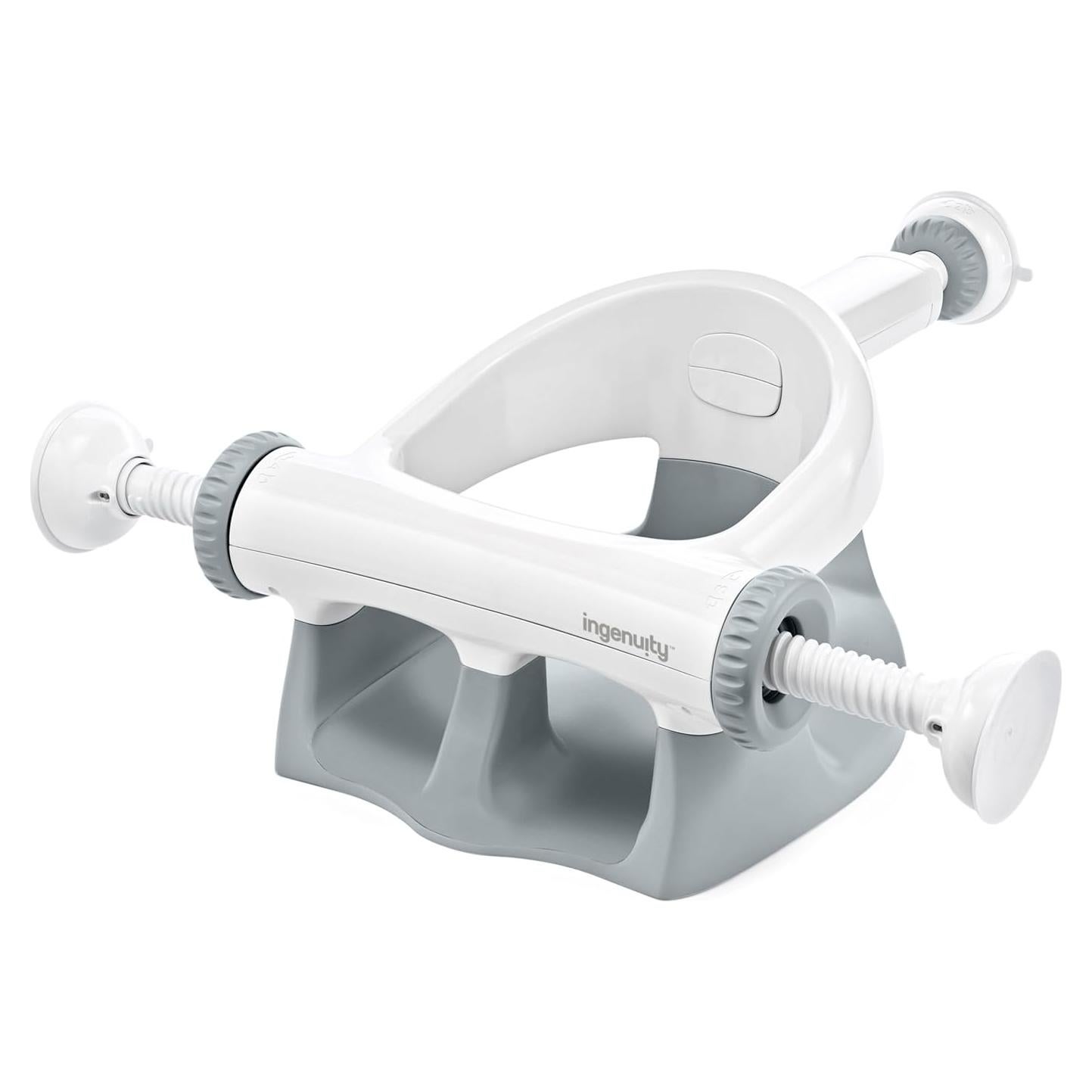Asiento de Baño para Bebés Ingenuity Gris - Soporte Seguro y Portátil