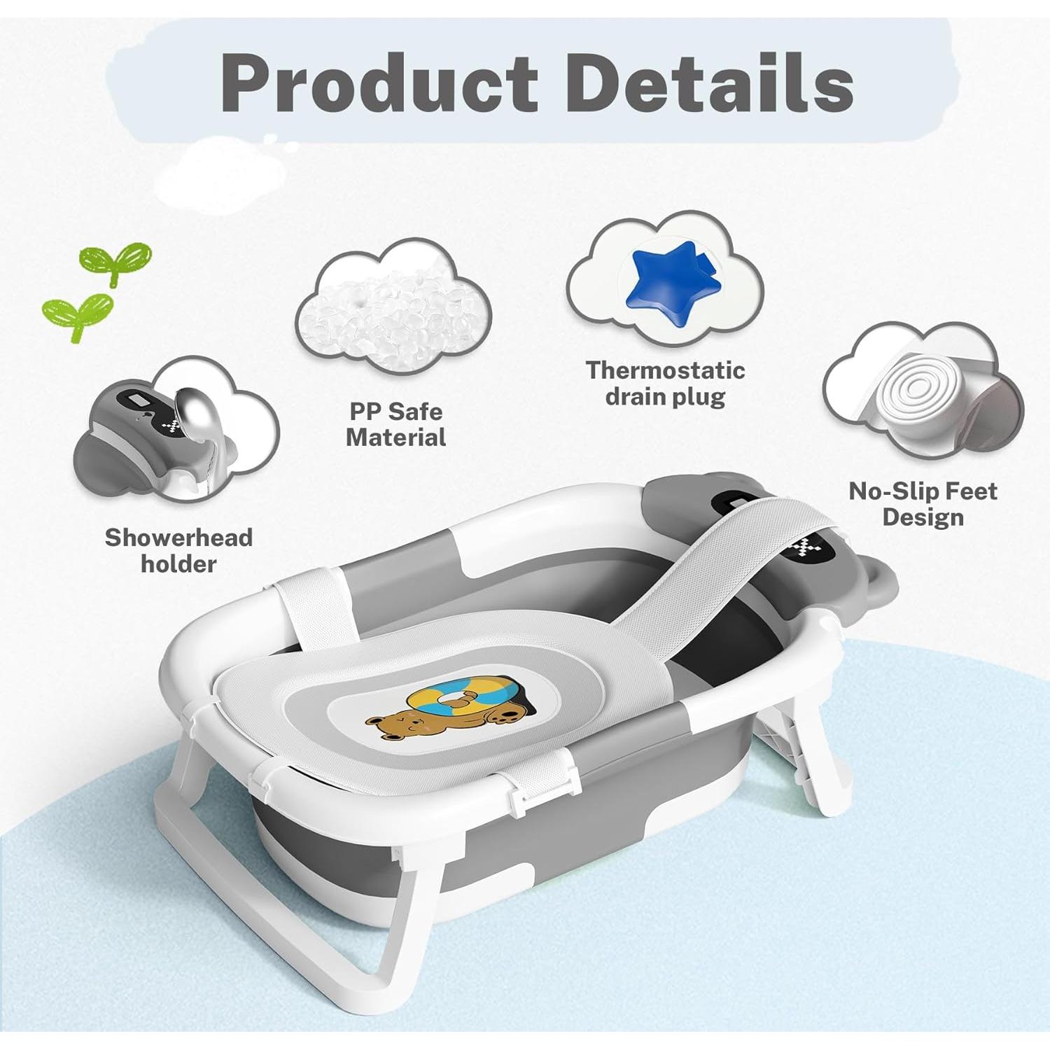 Bañera Plegable AVIDOR para Bebés y Niños hasta 36.3 kg