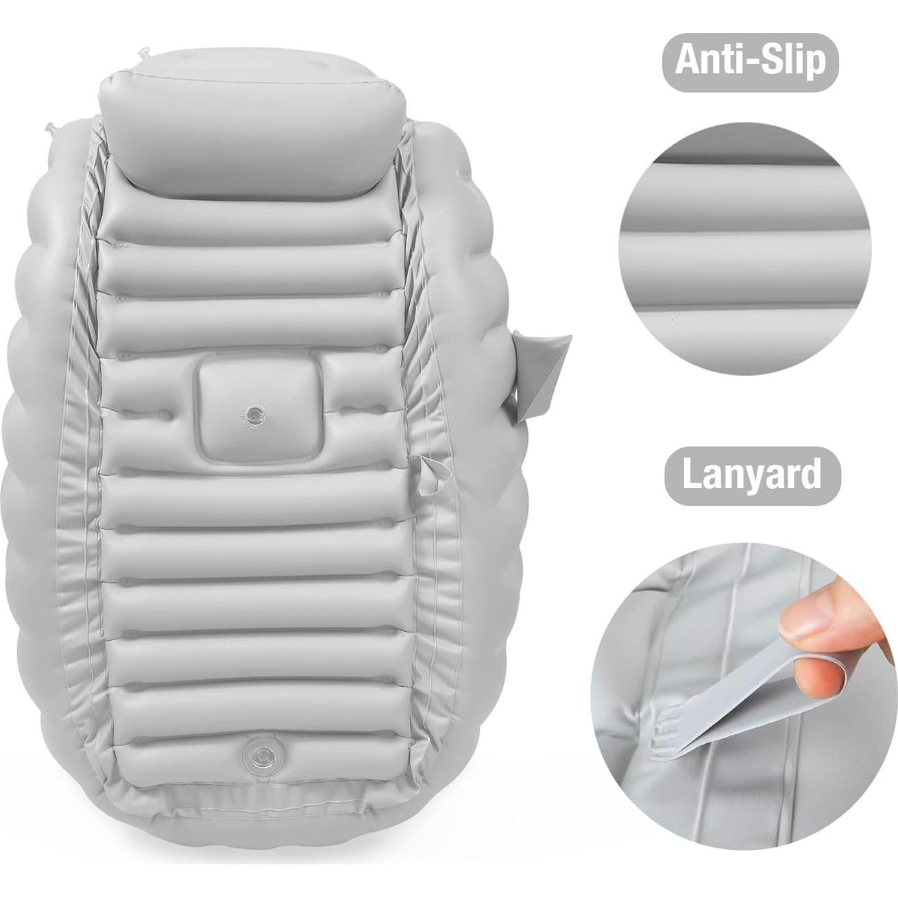 Bañera Inflable PandaEar para Bebés 6-12 Meses con Bomba