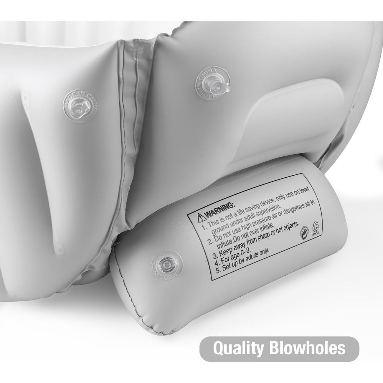 Bañera Inflable PandaEar para Bebés 6-12 Meses con Bomba