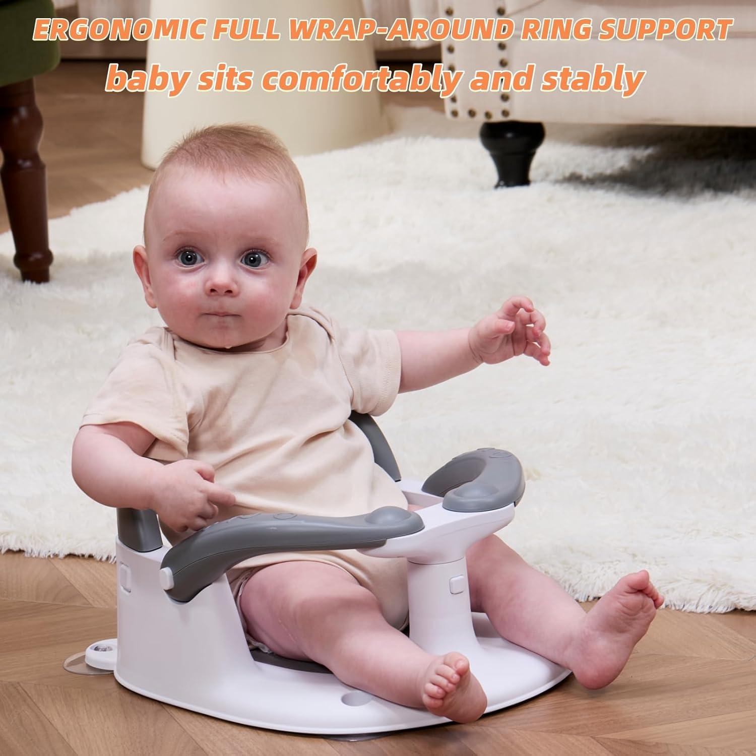 Asiento de Baño para Bebés Blanco - Con Alerta de Temperatura