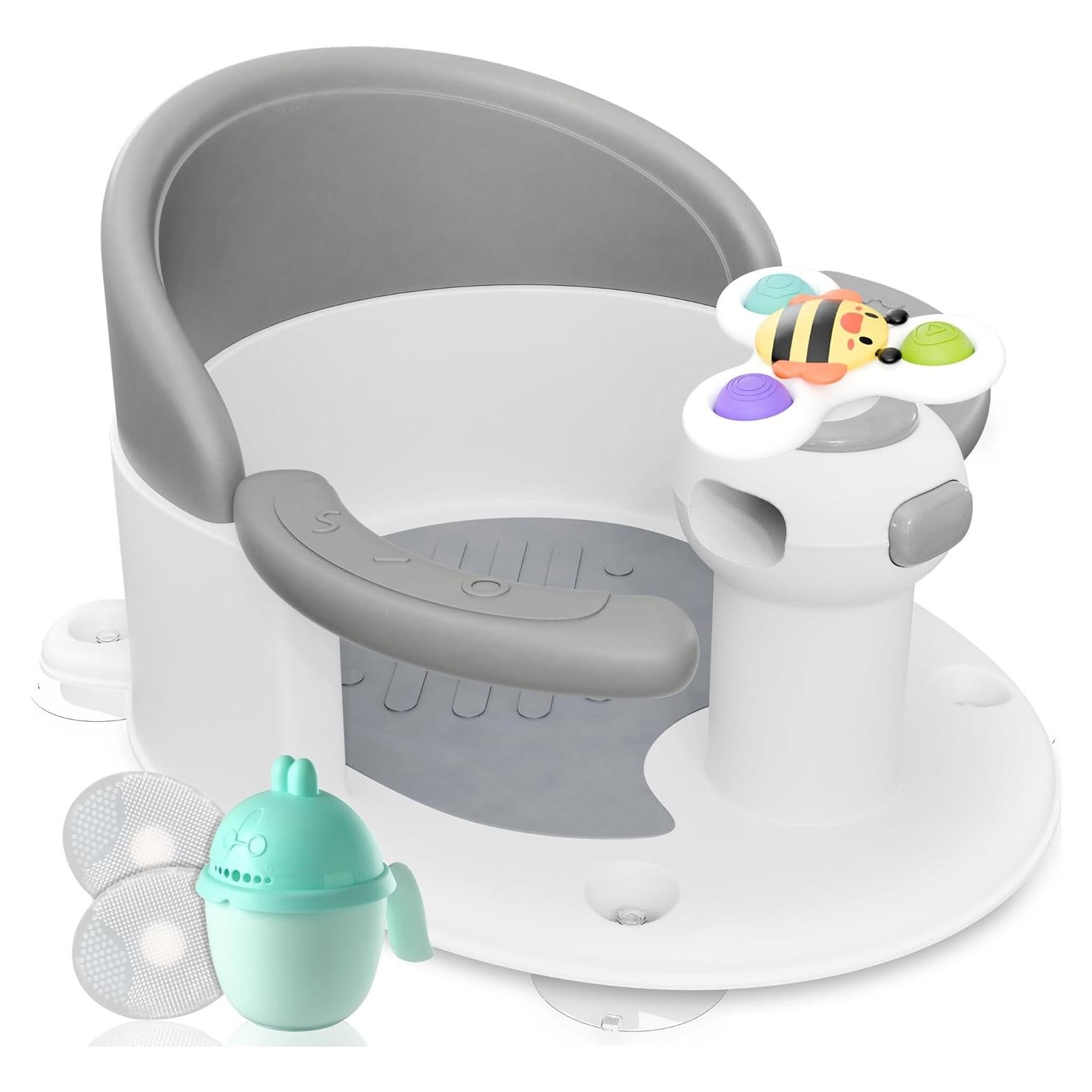 Asiento de Baño para Bebés Bebeleh USA - Gris, 6 meses+