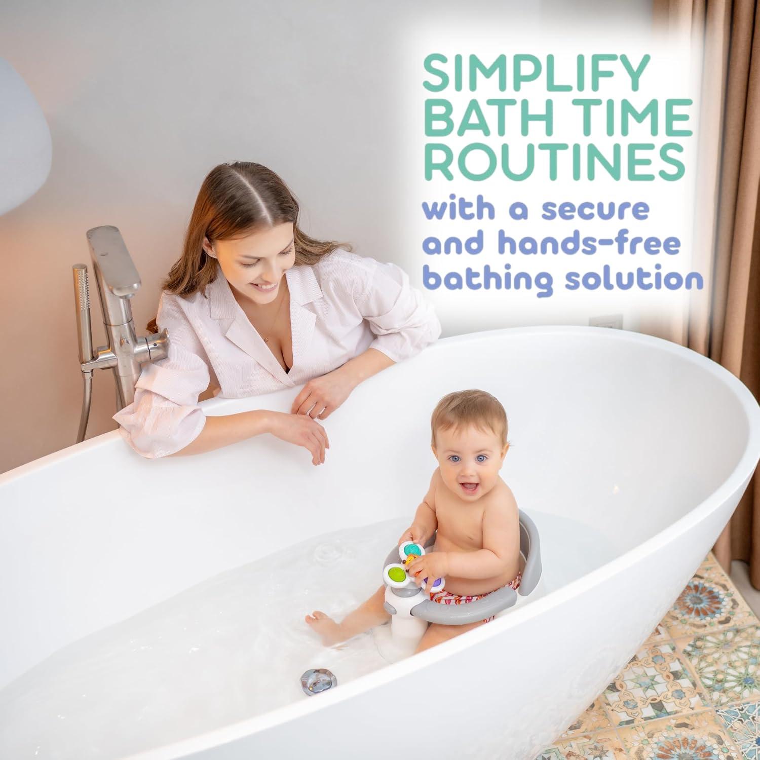 Asiento de Baño para Bebés Bebeleh USA - Gris, 6 meses+