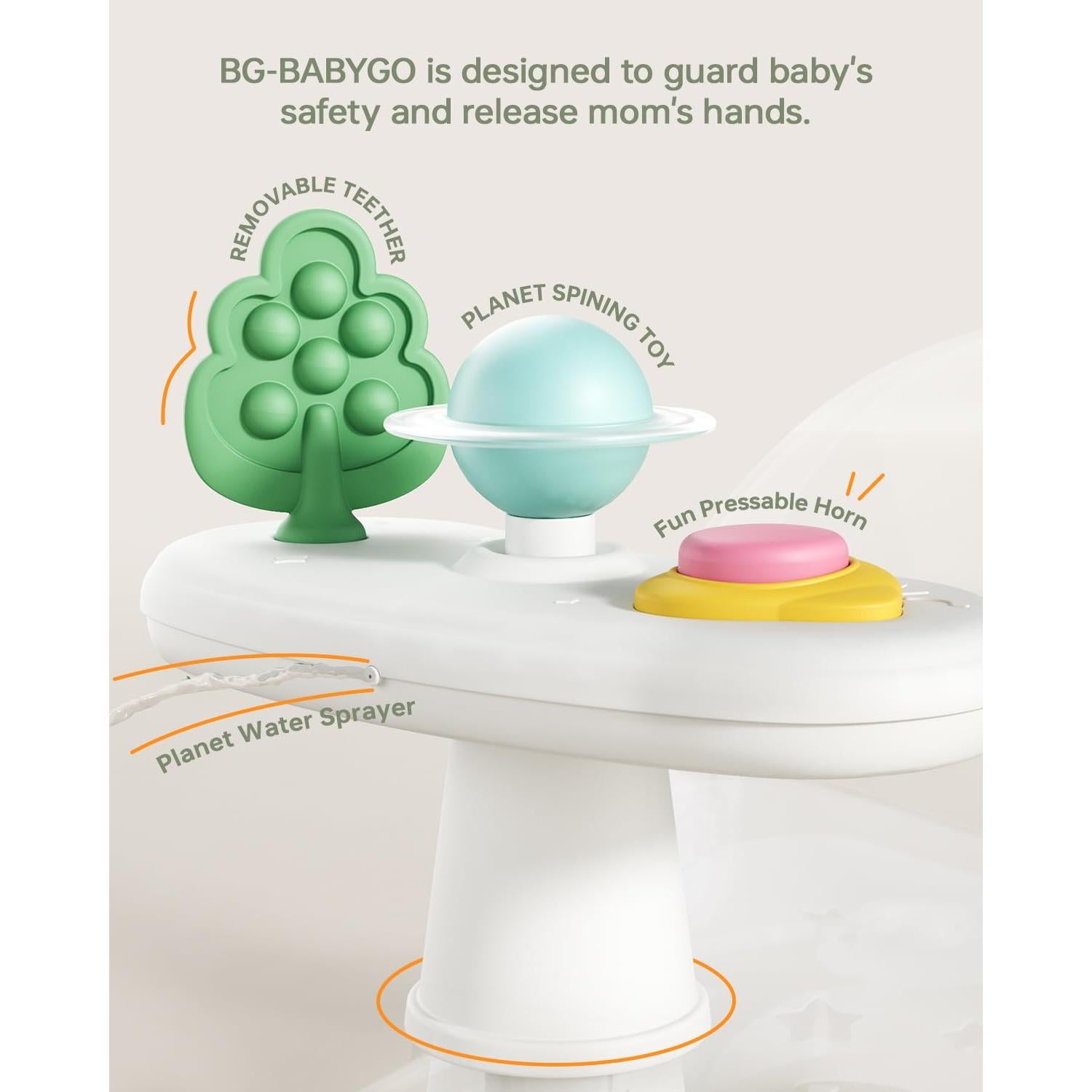 Asiento de Baño Antideslizante para Bebés Gris - 0 a 25 kg