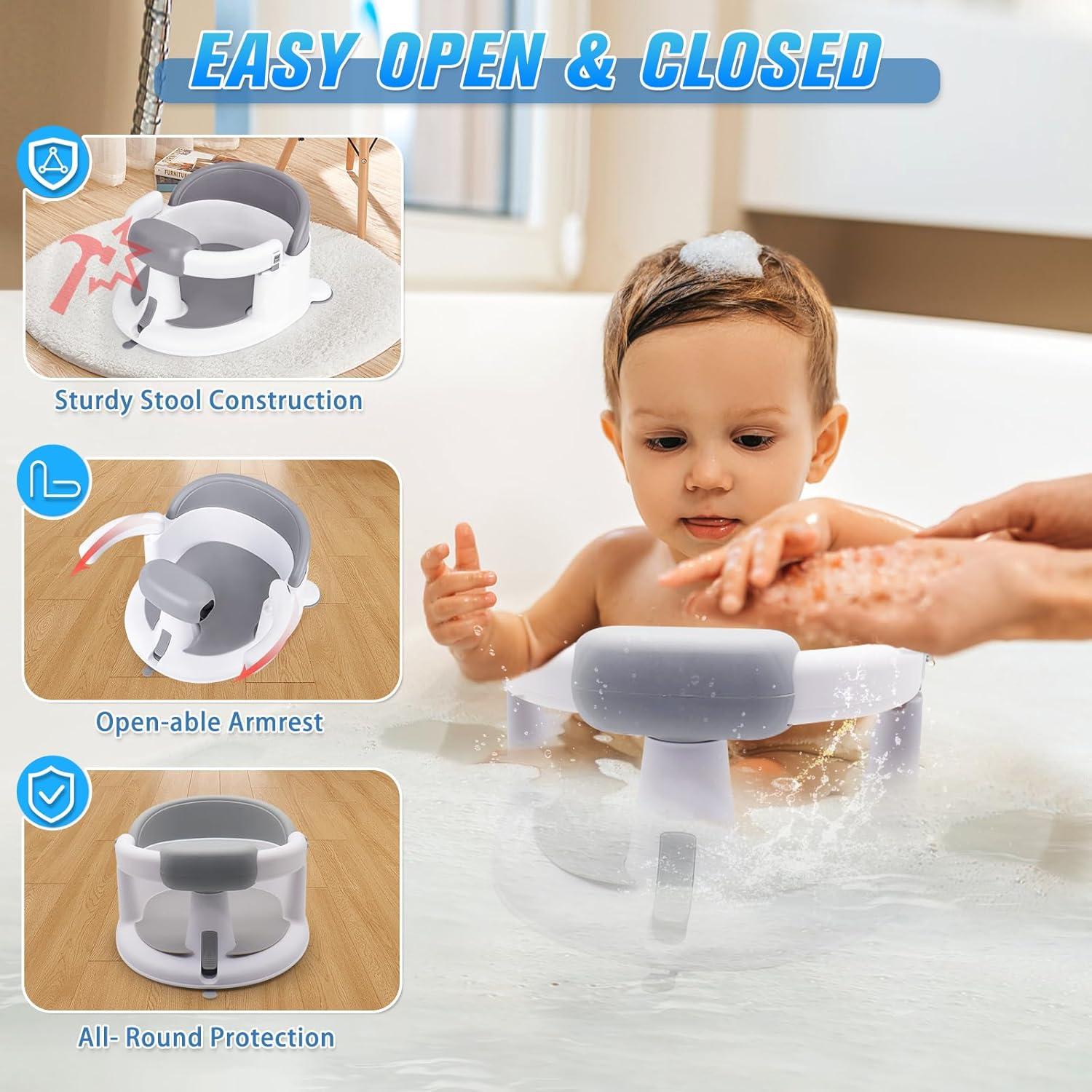 Asiento de Baño Antideslizante para Bebés Mostop con Juguetes