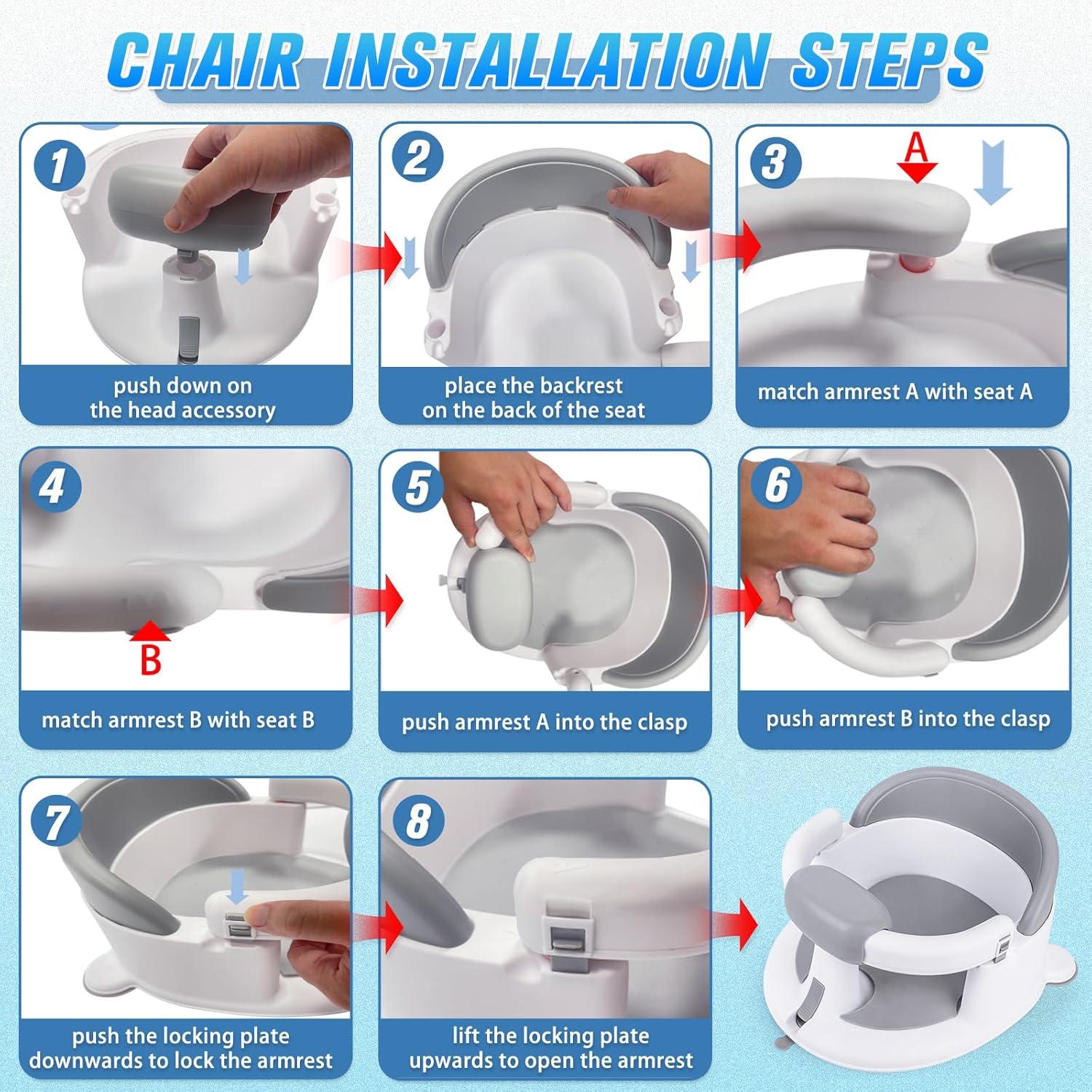 Asiento de Baño Antideslizante para Bebés Mostop con Juguetes