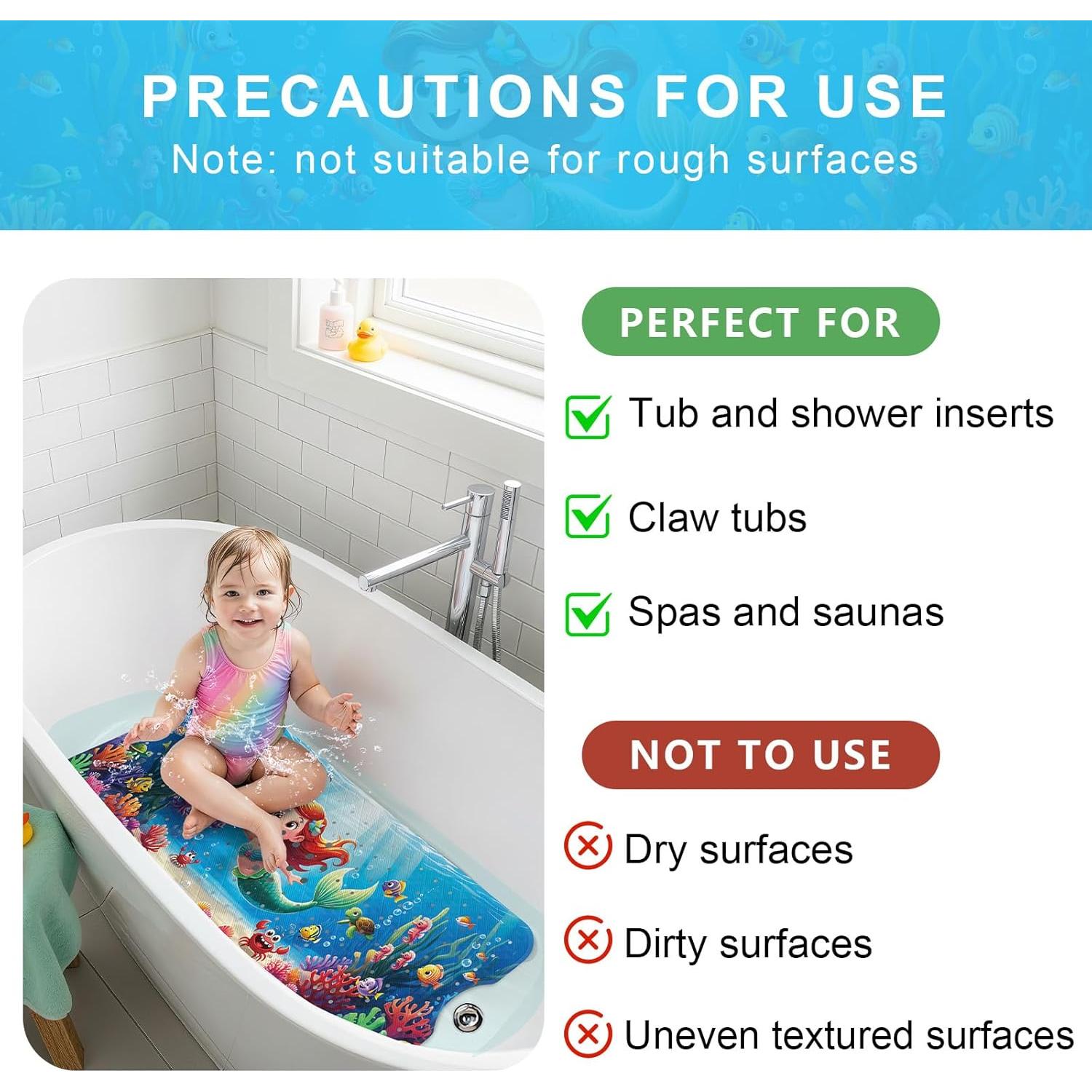 Alfombrilla de Baño Antideslizante Ecológica Elisstaence 101.6x40.6cm