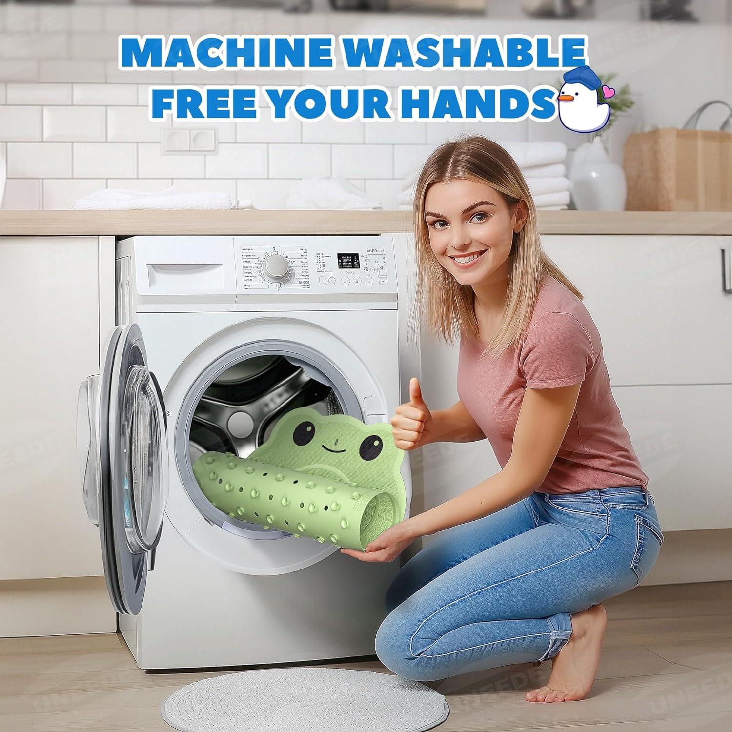 Alfombrilla Antideslizante para Baño UNEEDE Rana Verde 76.2x45.7cm