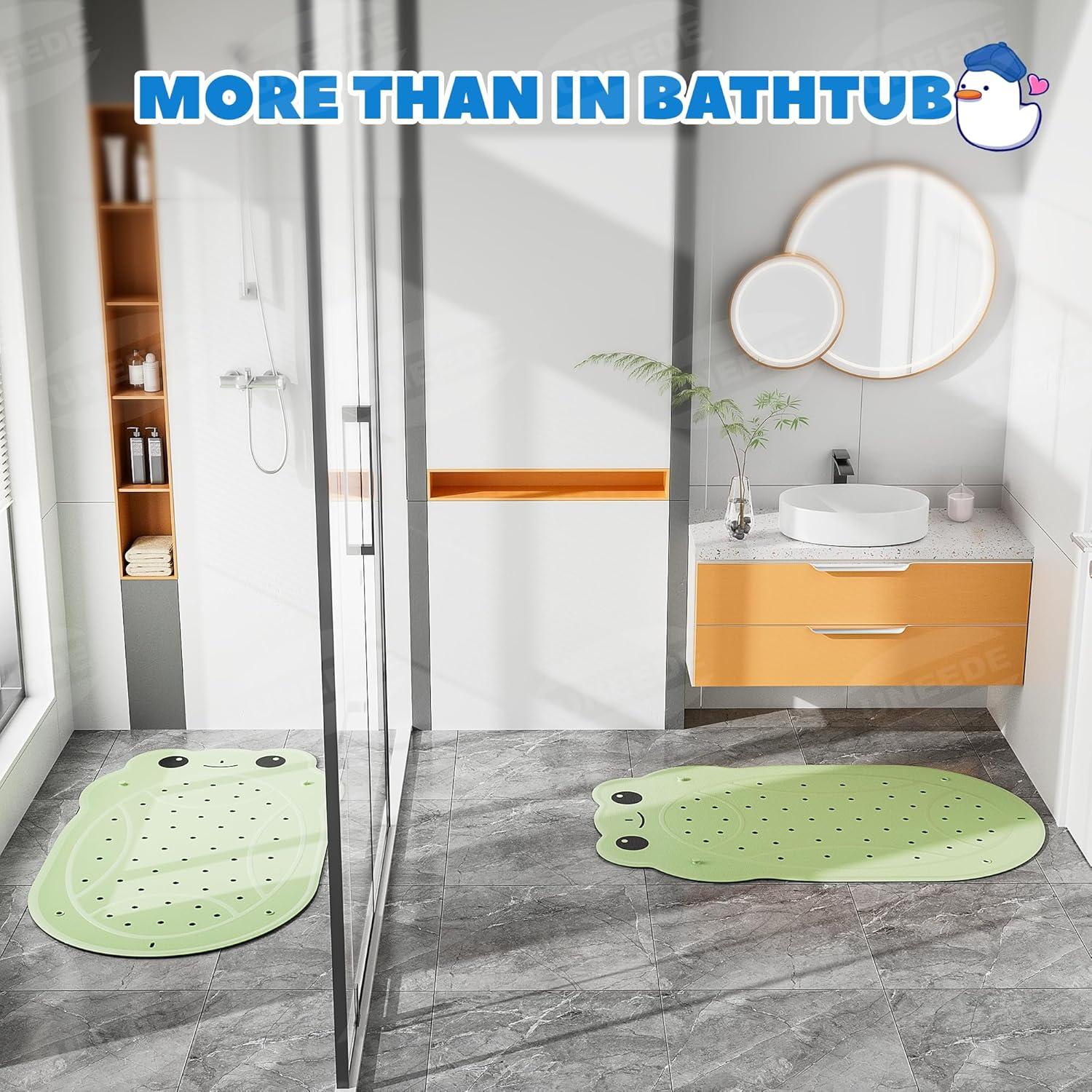 Alfombrilla Antideslizante para Baño UNEEDE Rana Verde 76.2x45.7cm