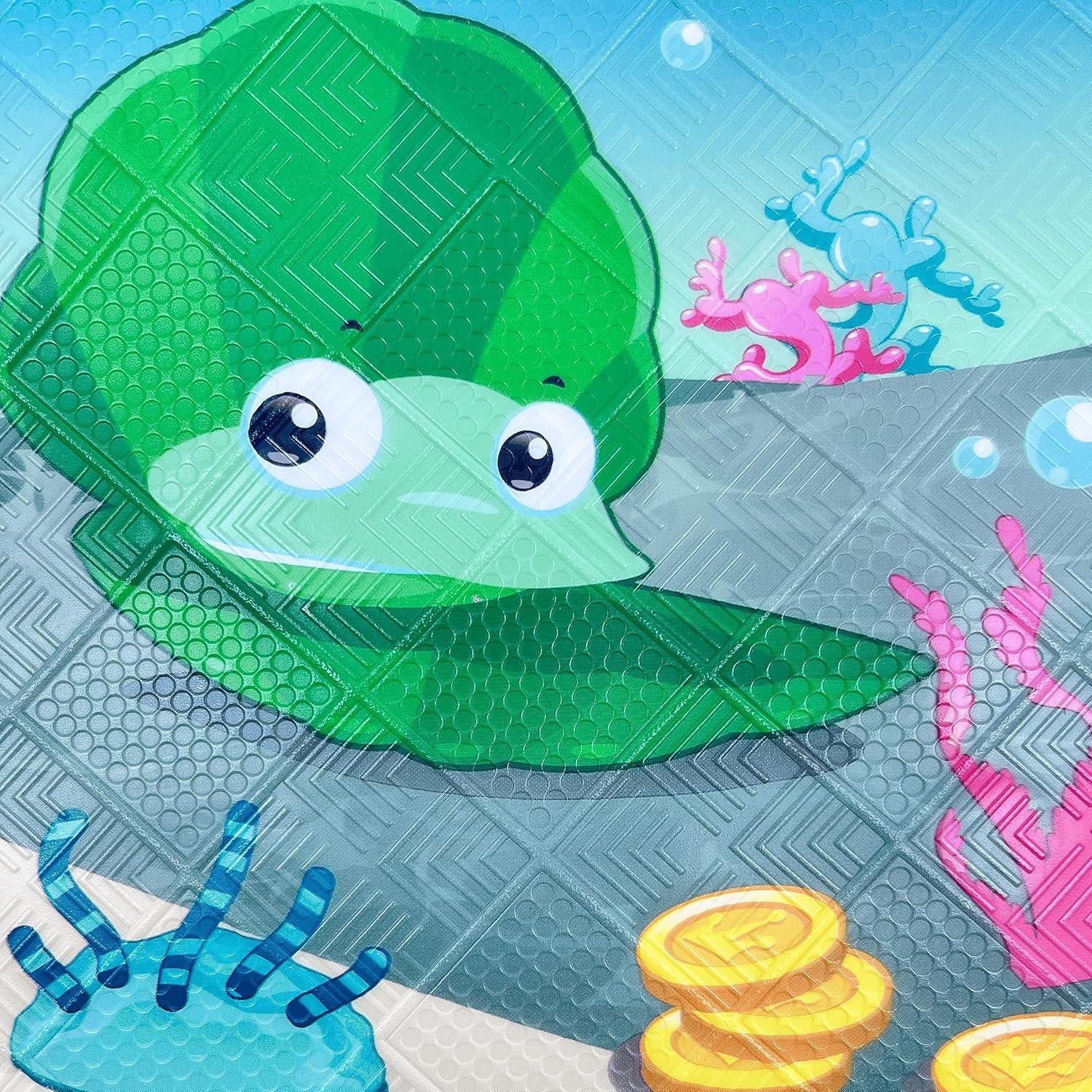 Alfombrilla Antideslizante para Bañera AZONEIN 88.9x38.9 cm Océano