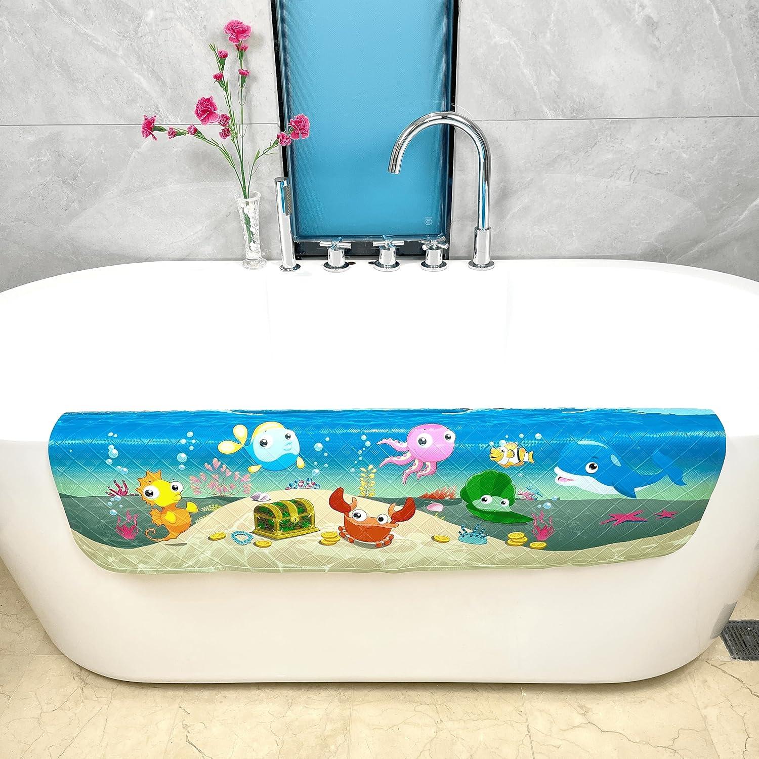 Alfombrilla Antideslizante para Bañera AZONEIN 88.9x38.9 cm Océano