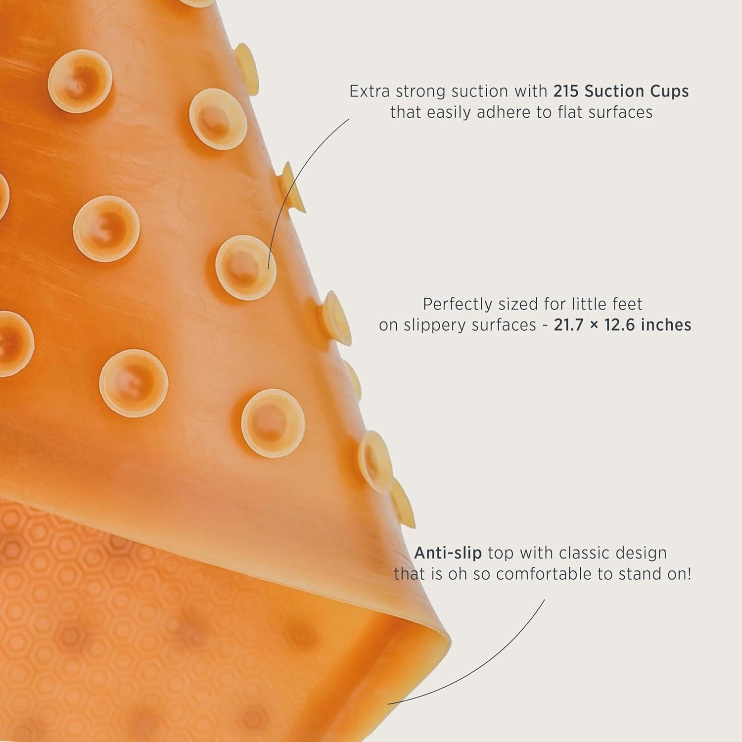 Alfombrilla de Baño Antideslizante Hevea 55x32 cm Caucho Natural