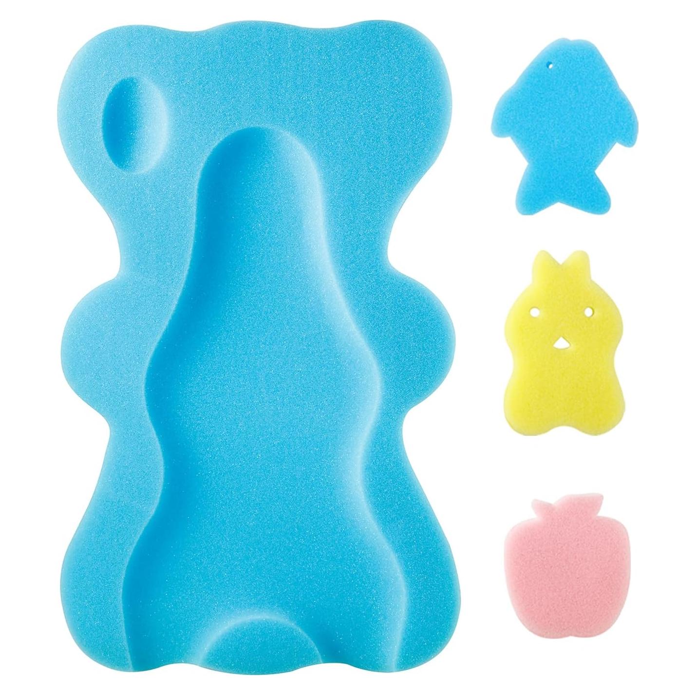 Alfombrilla de Baño PandaEar para Bebés Azul - Soporte Ergonómico