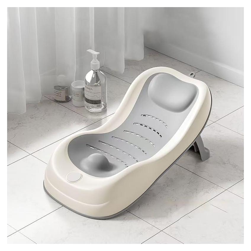 Soporte de Baño PandaEar Plegable para Bebés 0-6 Meses Gris