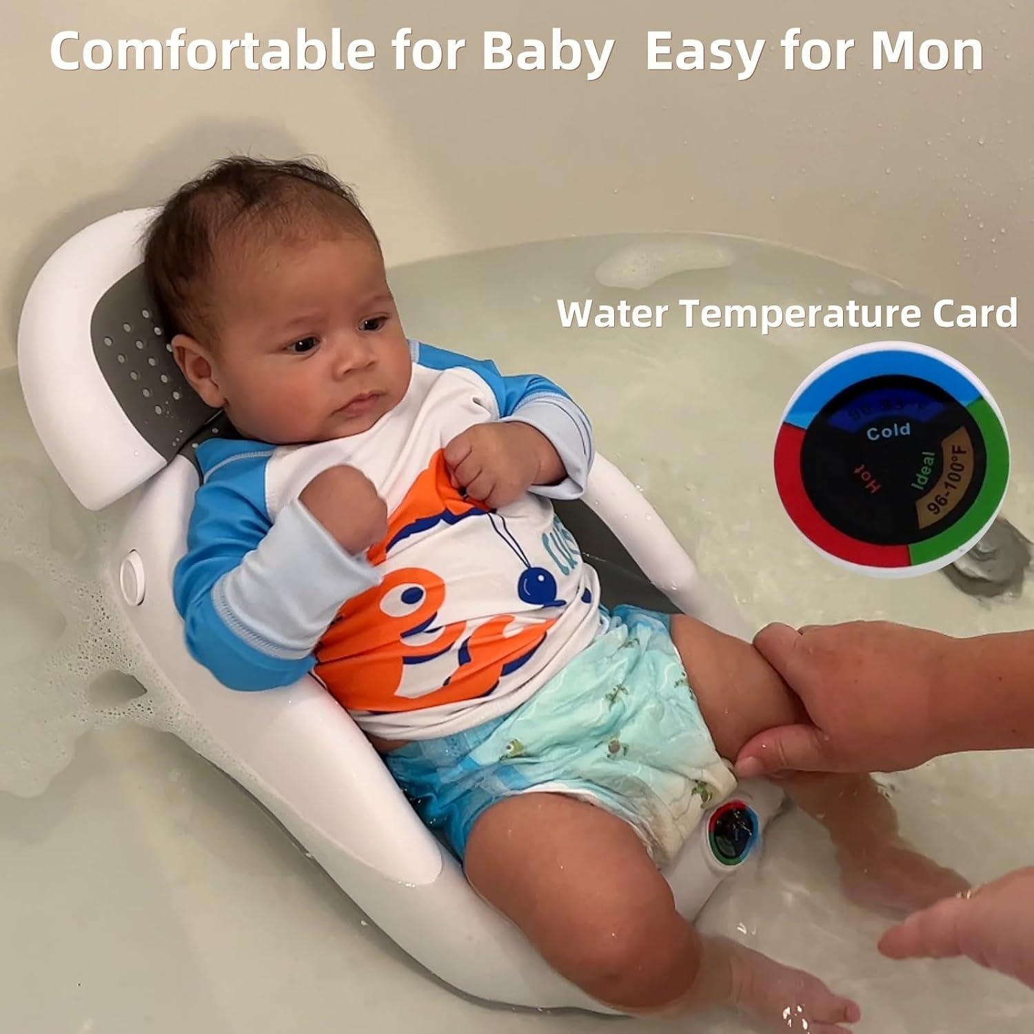 Soporte de Baño para Bebés NFSVLB Gris - Ajustable y Antideslizante