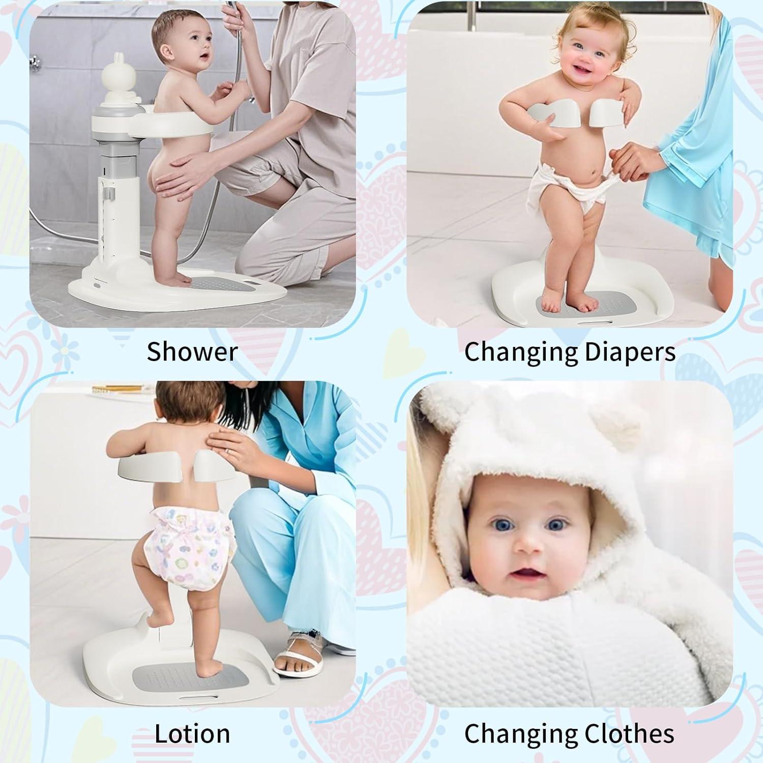 Soporte de Ducha para Bebés Jfxgjuv Ajustable Antideslizante