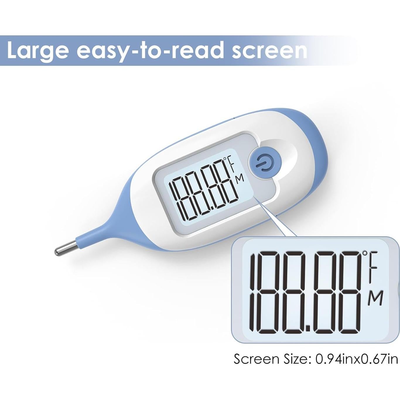 Termómetro Rectal Digital ONETWOTHREE para Bebé con 30 Fundas