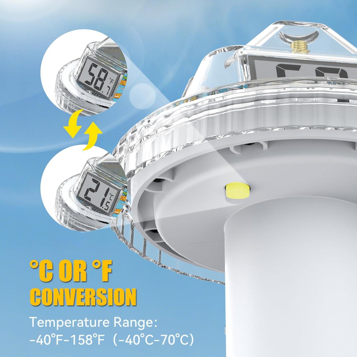 Termómetro de piscina digital BaldrTherm IPX7 310g