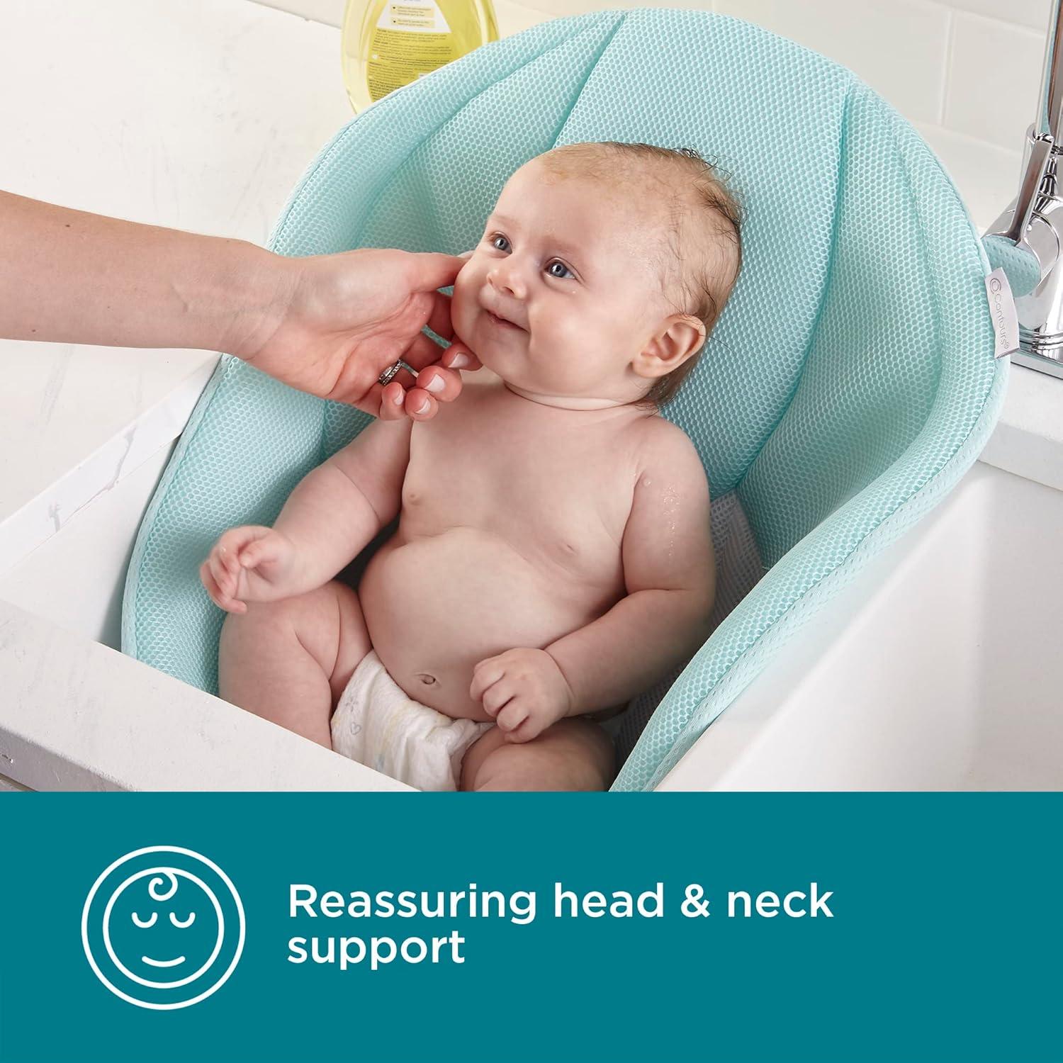 Asiento de Baño para Bebés Contours Cozy - Malla 3D, 0-6 meses