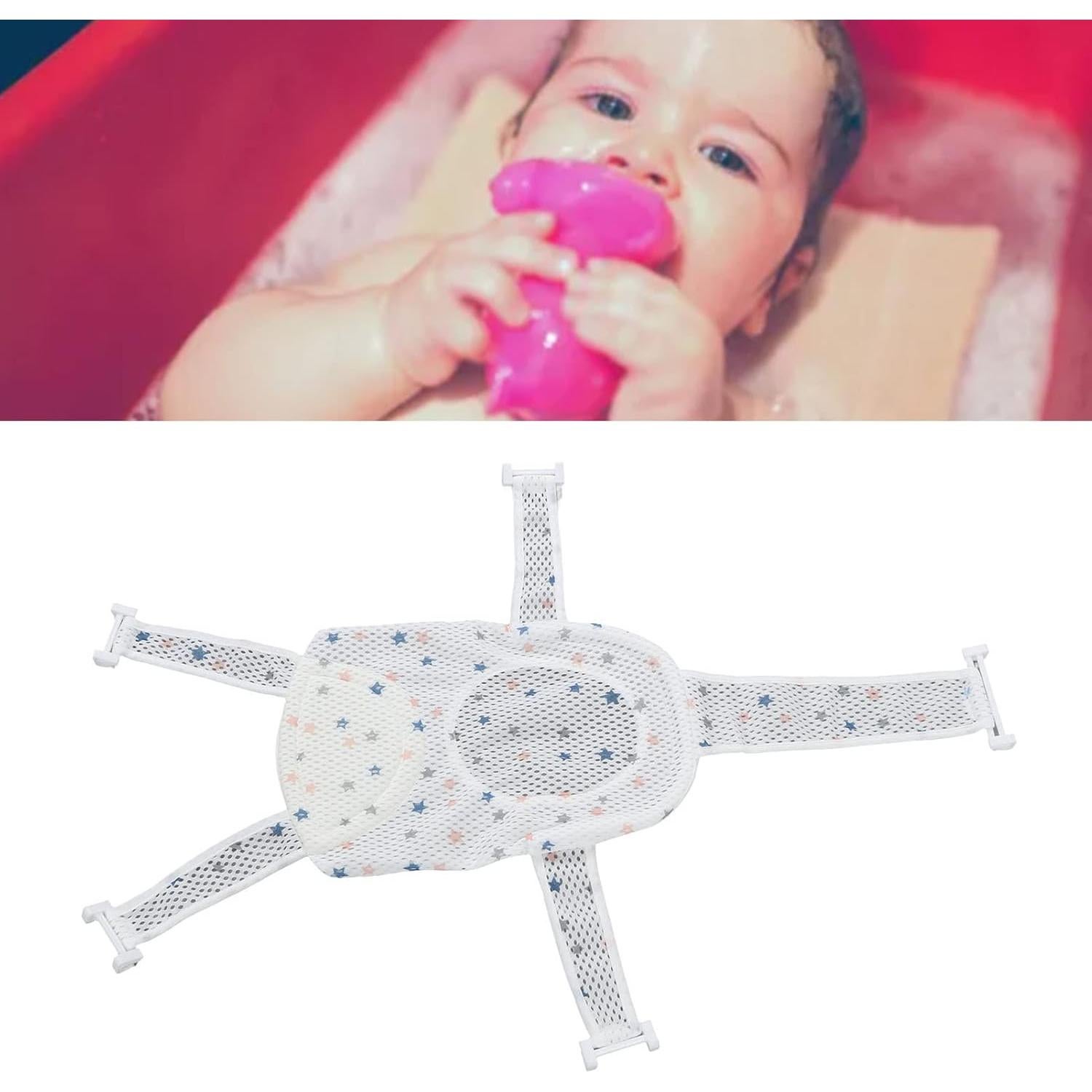 Hamaca de Baño para Bebés Ajustable Garosa con Esponja Suave