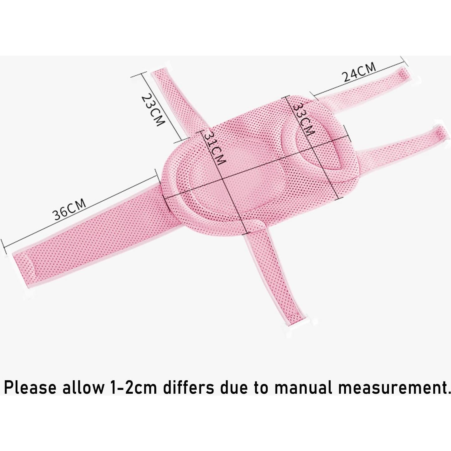 Almohadilla de Baño para Bebé WFIST Rosa Ajustable 0-18 Meses
