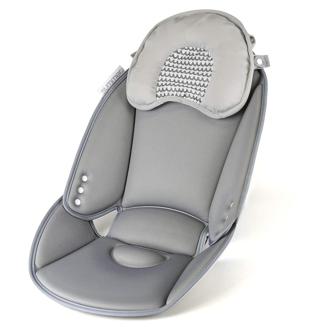 Soporte Acogedor para Baño de Bebés Verano Gris - Espuma Ajustable