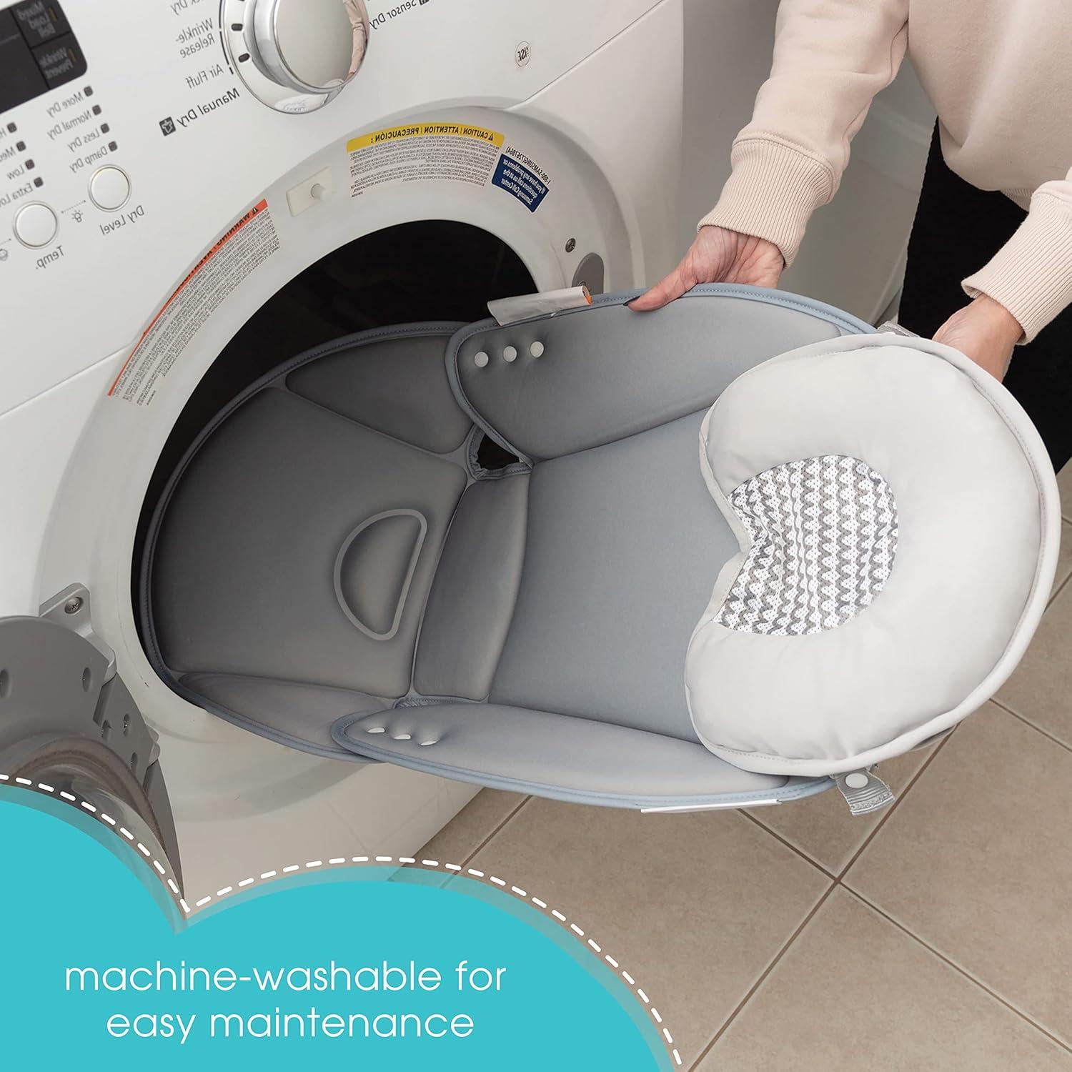 Soporte Acogedor para Baño de Bebés Verano Gris - Espuma Ajustable