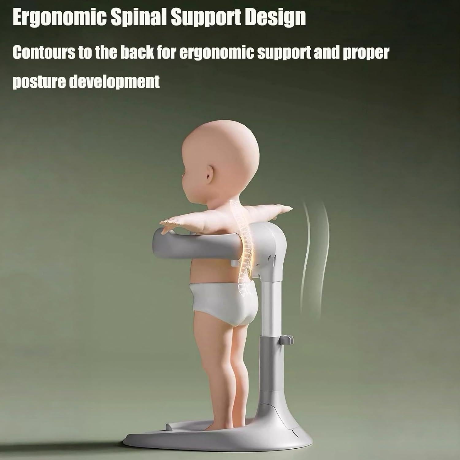 Soporte de Ducha para Bebés PandaEar Ajustable Antideslizante