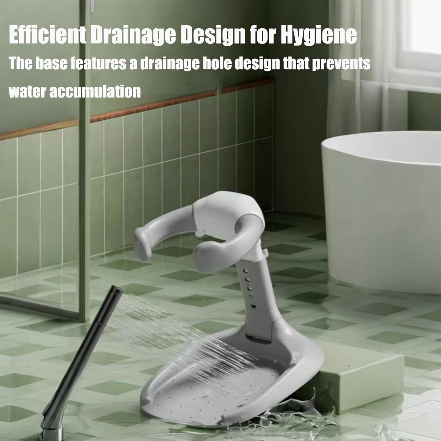 Soporte de Ducha para Bebés PandaEar Ajustable Antideslizante