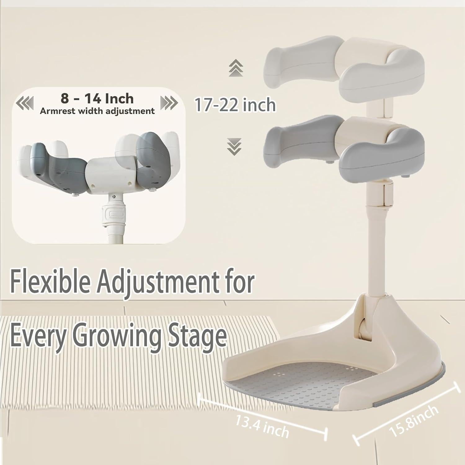 Soporte de Baño Ajustable para Bebés 6-60 Meses con Respaldo