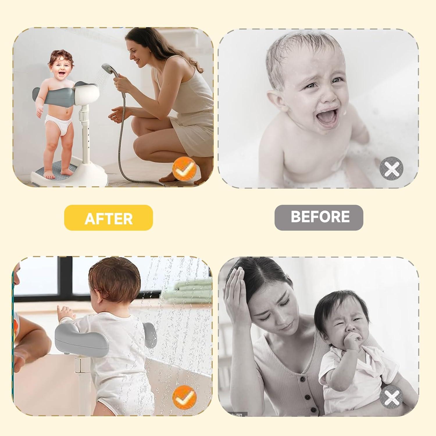 Soporte de Baño Ajustable para Bebés 6-60 Meses con Respaldo
