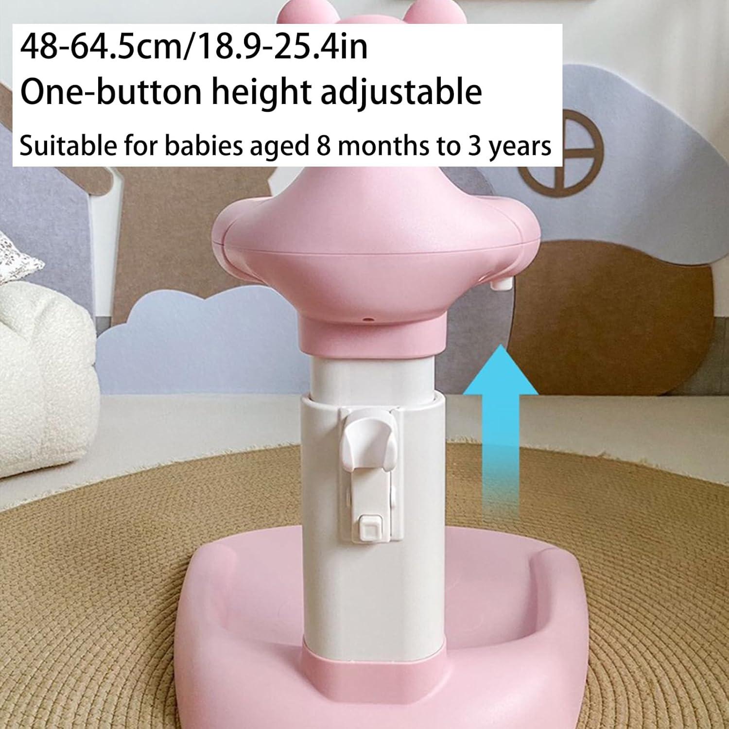 Soporte de Ducha para Bebés Ajustable Antideslizante Oso Gris