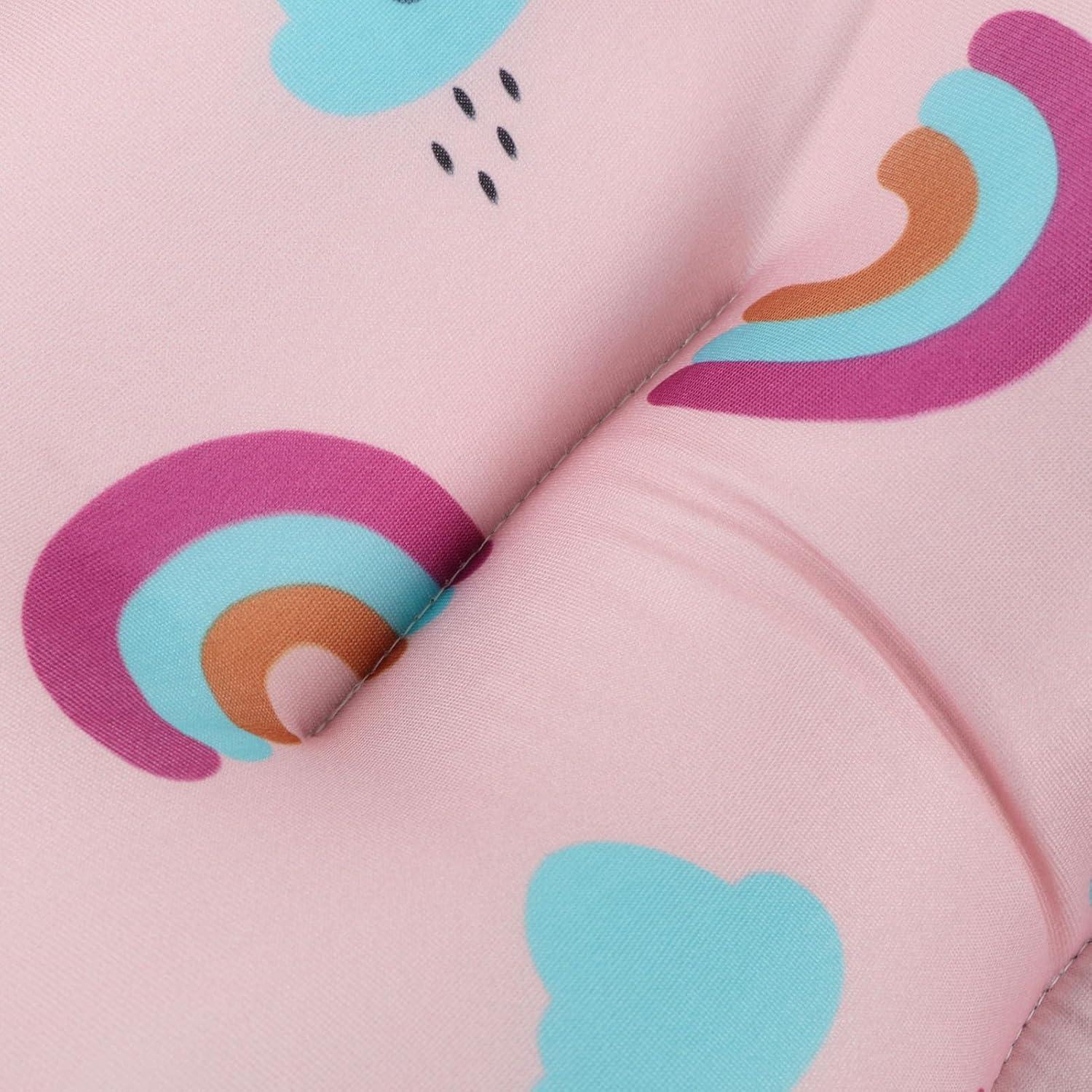 Asiento de Baño Plegable para Bebés Arcoíris - Cojín Seguro y Cómodo