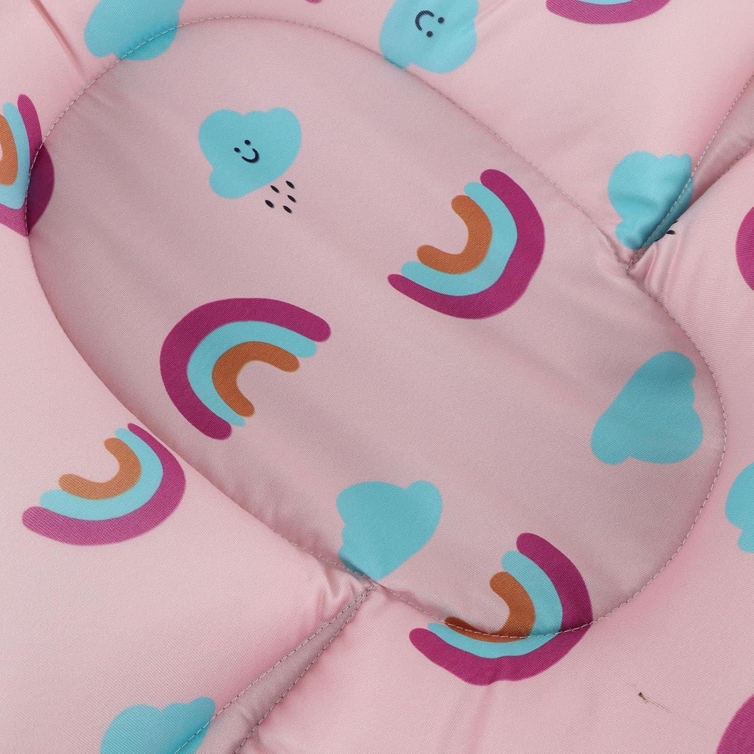 Asiento de Baño Plegable para Bebés Arcoíris - Cojín Seguro y Cómodo