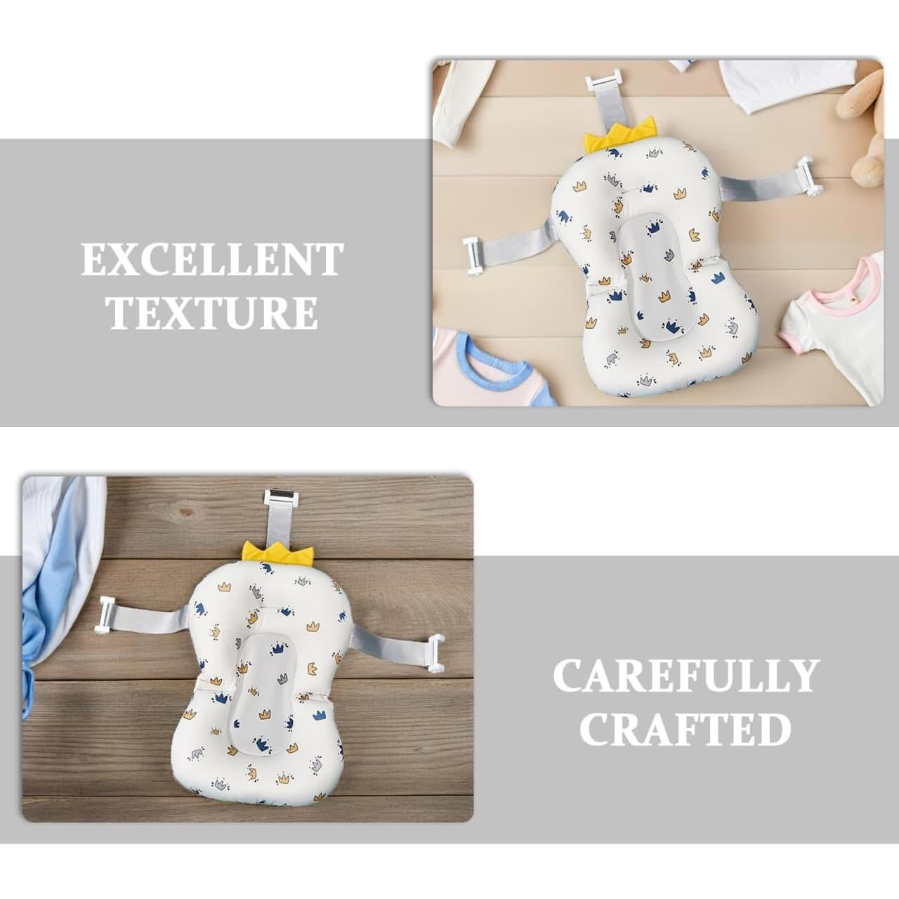 Cojín de Baño Antideslizante Toyvian para Niños 30x50cm