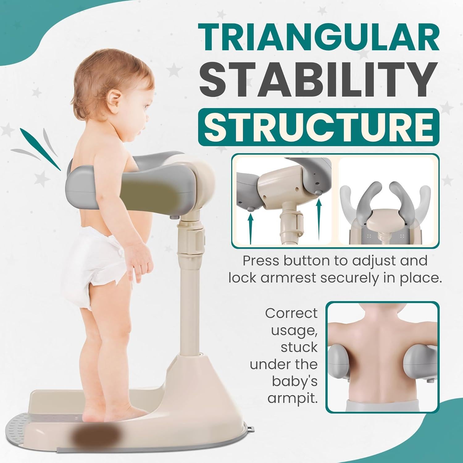 Bañera para Bebés MY PETE con Soporte Ajustable Antideslizante