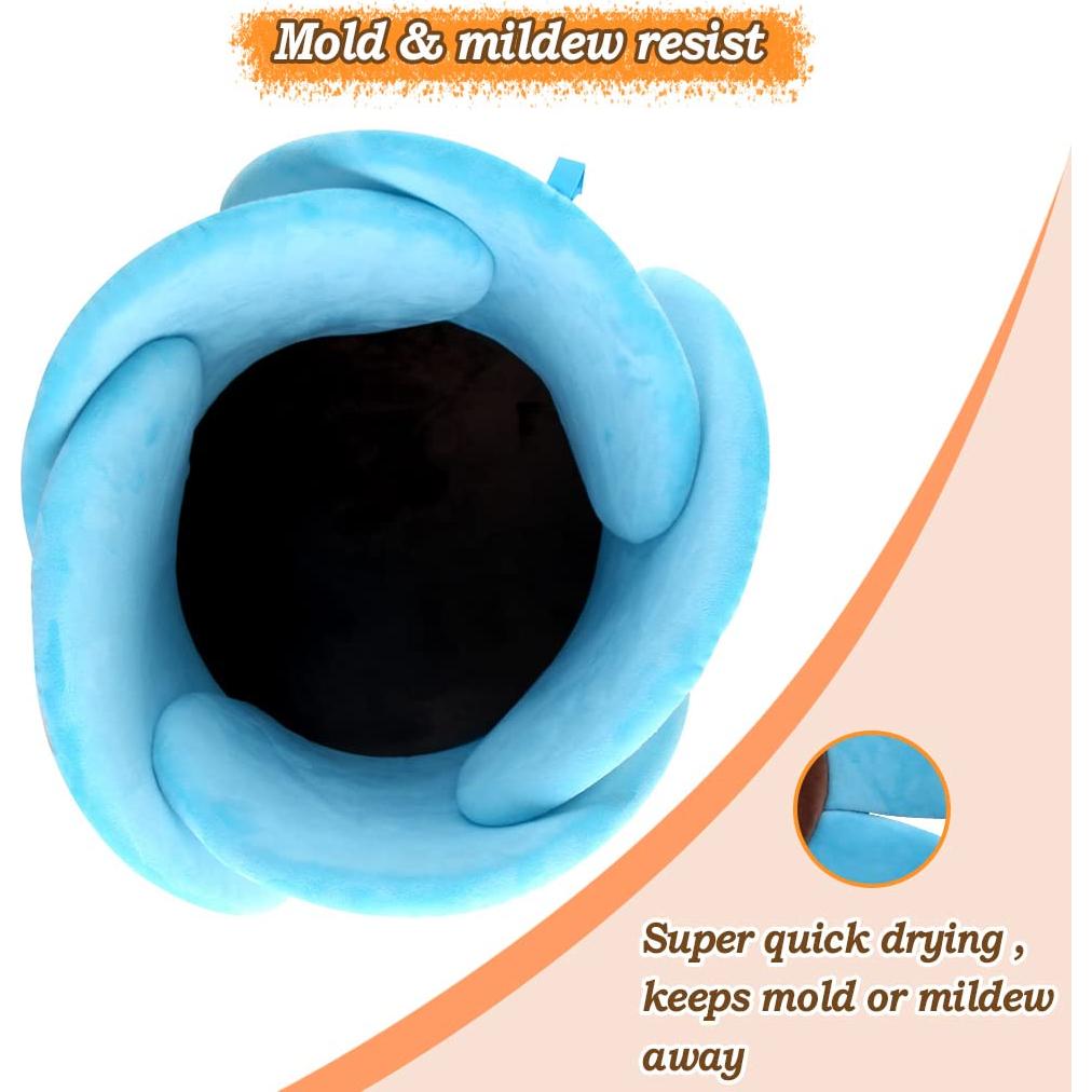 Almohadilla de Baño para Bebés KAKIBLIN Flor Azul 76x76 cm