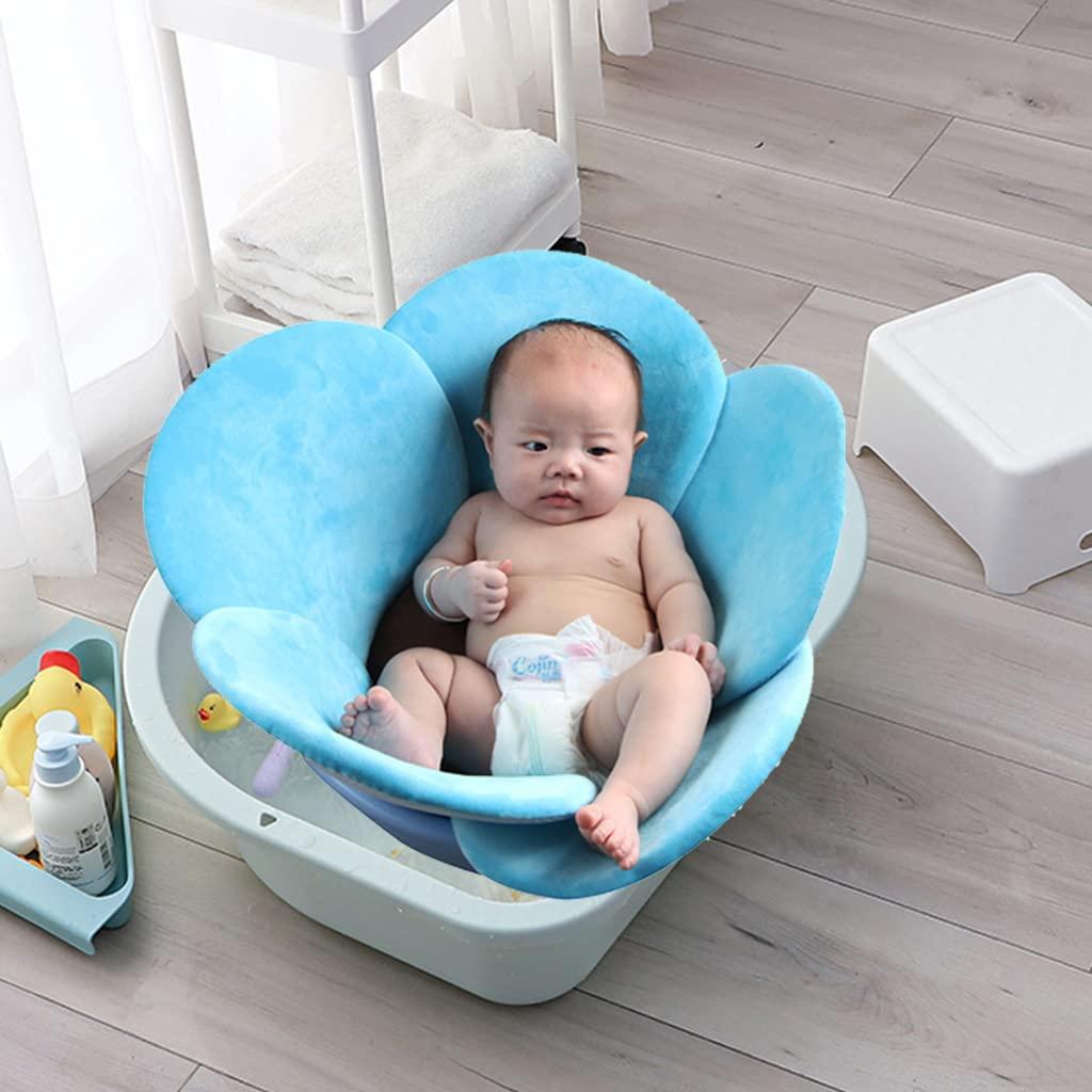 Almohadilla de Baño para Bebés KAKIBLIN Flor Azul 76x76 cm