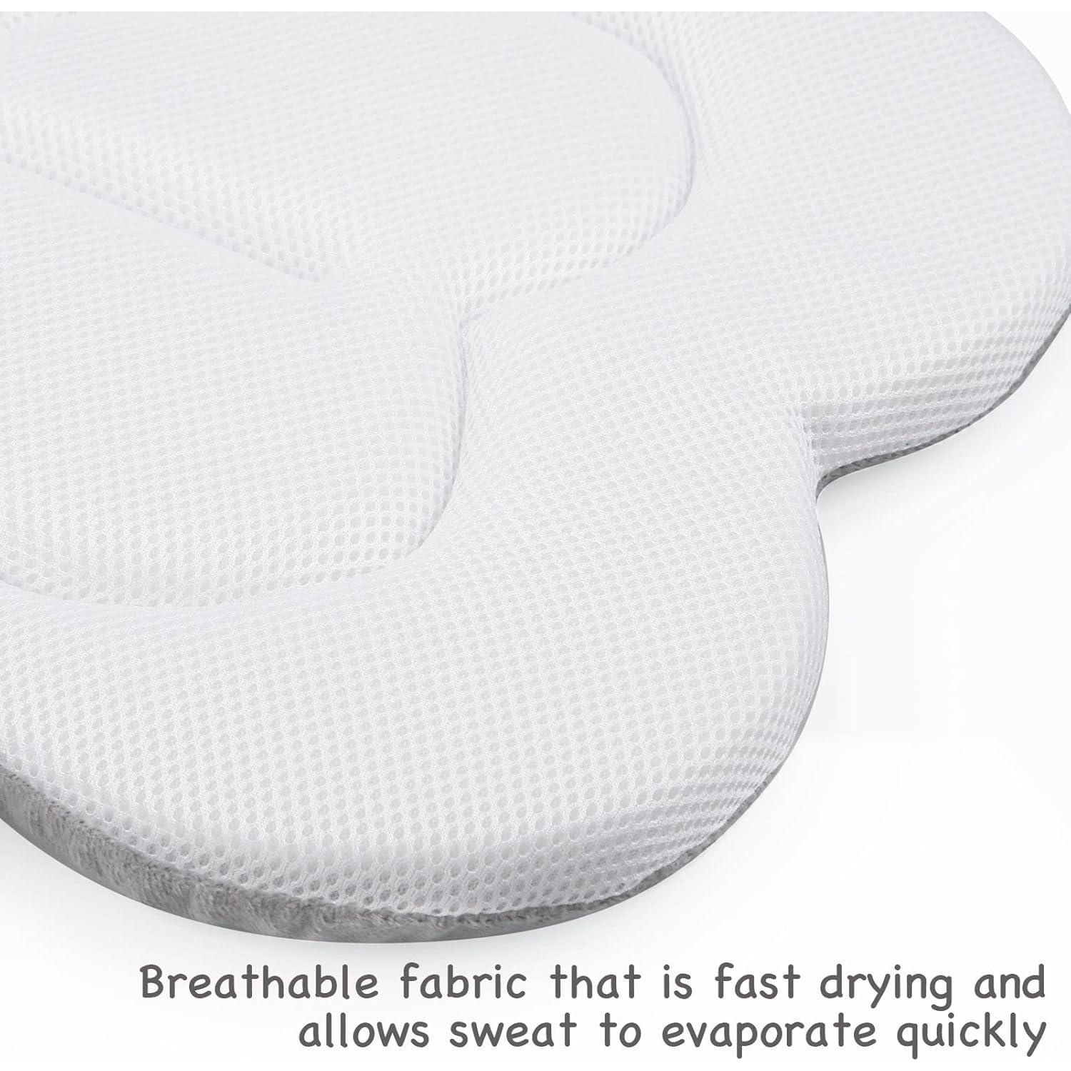 Almohadilla de Baño para Bebés PandaEar - Flor Gris 88.9 cm