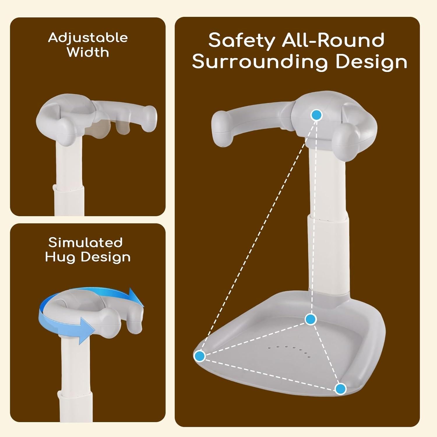 Soporte de Ducha para Bebés Dollate Ajustable 8-36 Meses