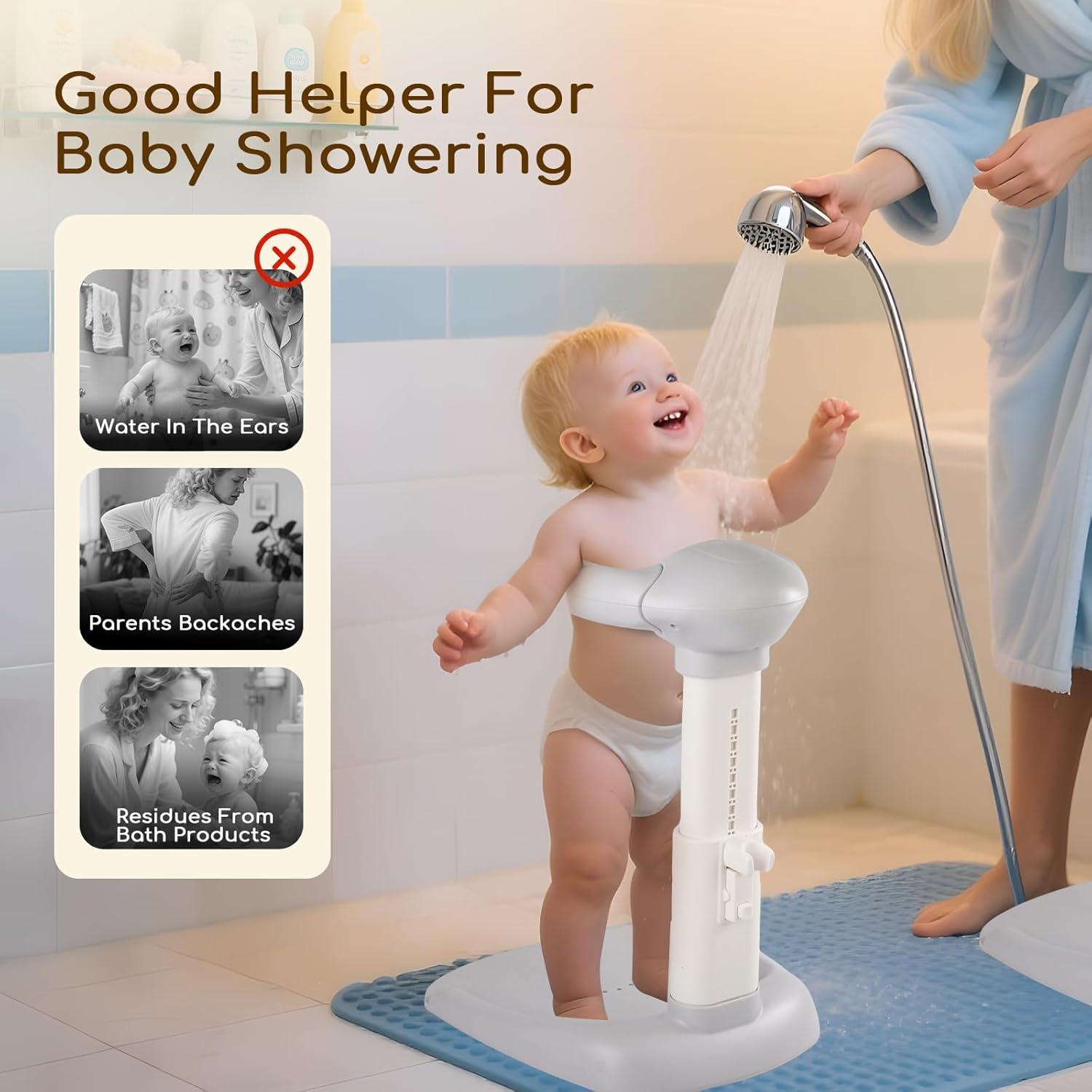 Soporte de Ducha para Bebés Dollate Ajustable 8-36 Meses