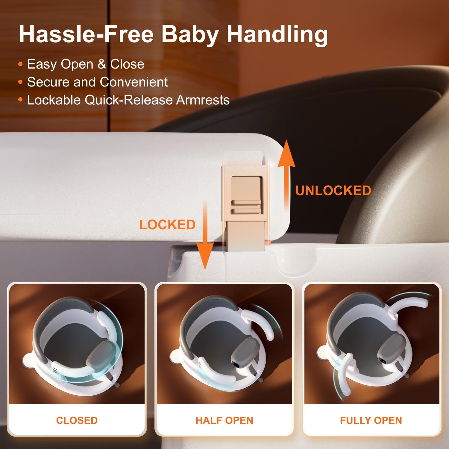 Asiento de Baño Antideslizante ONTHEWEI Azul 6-24 Meses