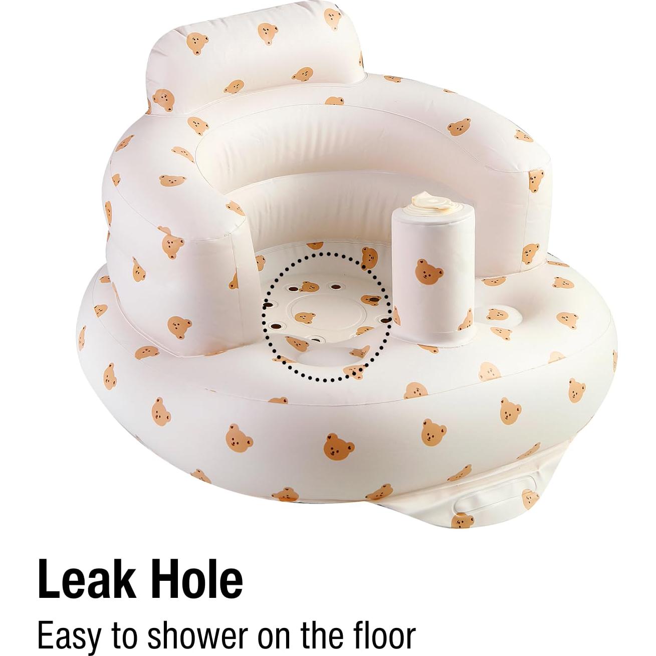 Set Bañera Inflable y Asiento Bebés PandaEar 2 en 1