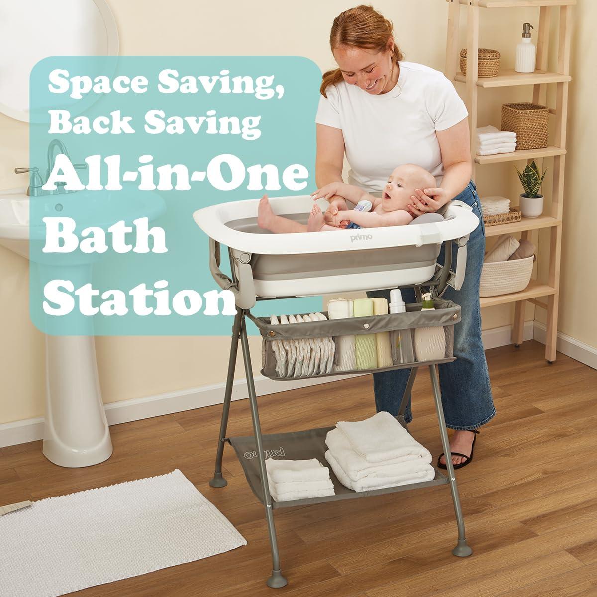 Bañera Plegable para Bebés Primo SquishSplash con Soporte Ergonómico